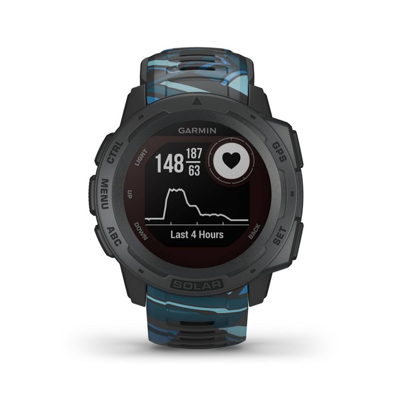 Garmin Instinct Solar Surf Pipeline Rugged GPS Smartwatch with Solar Charging