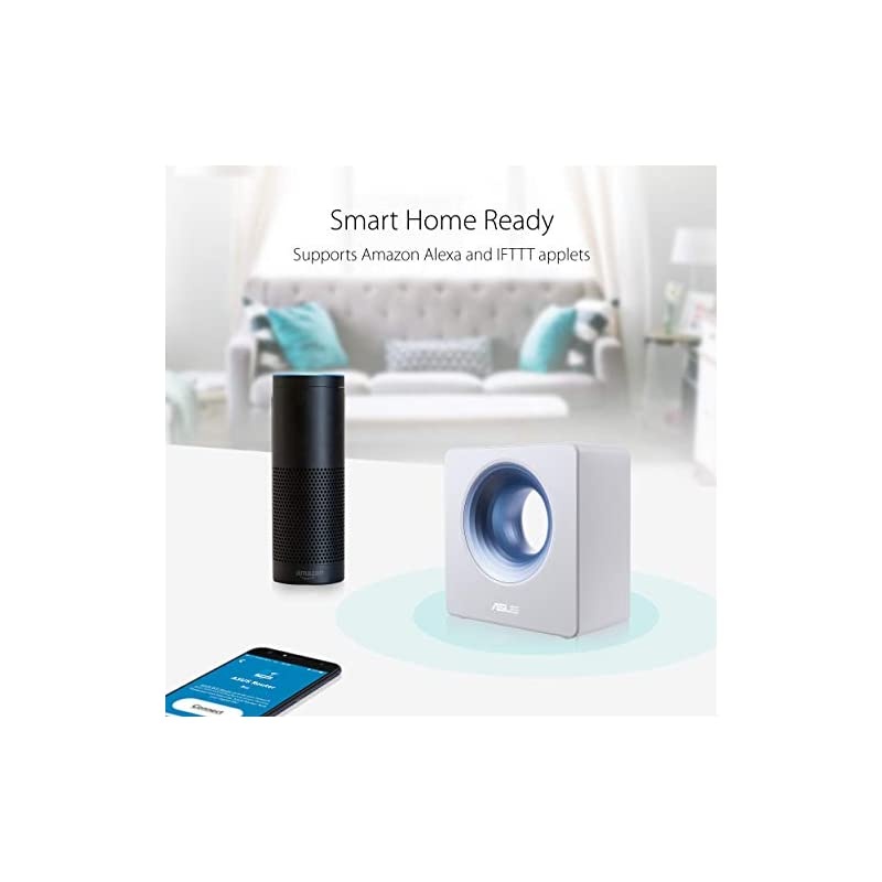 AC2600 WiFi Router (Blue Cave) - Dual Band Gigabit Wireless Router, Featuring Intel WiFi Technology, Works with Alexa, AiMesh Compatible, Included Lifetime Internet Security , White