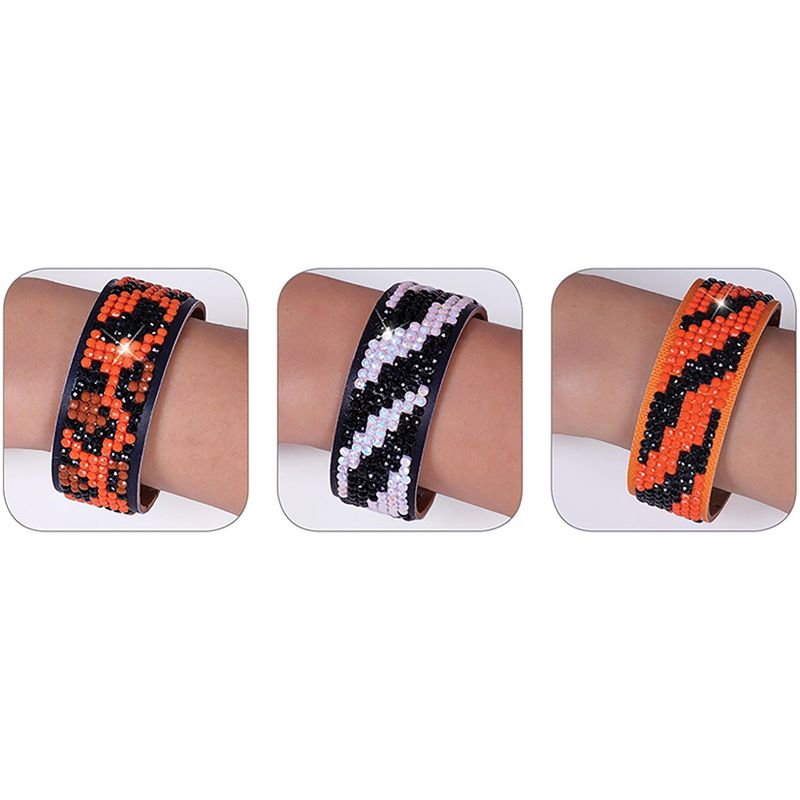 Diamond Dotz Diamond Bracelets Facet Art Kit 1"X9"-Assorted Animal Print 3/Pkg