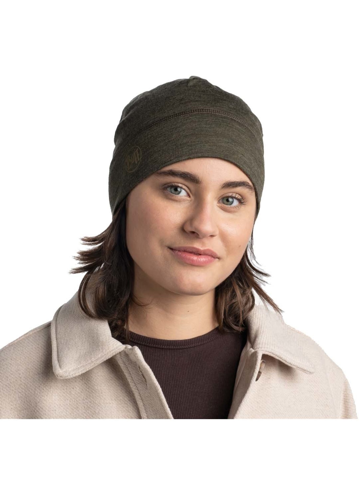 BUFF Merino Black Solid Beanies