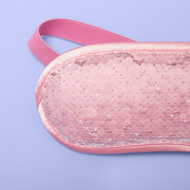 Sleep Mask with Sequins - More Than Magic™ Pink/Silver