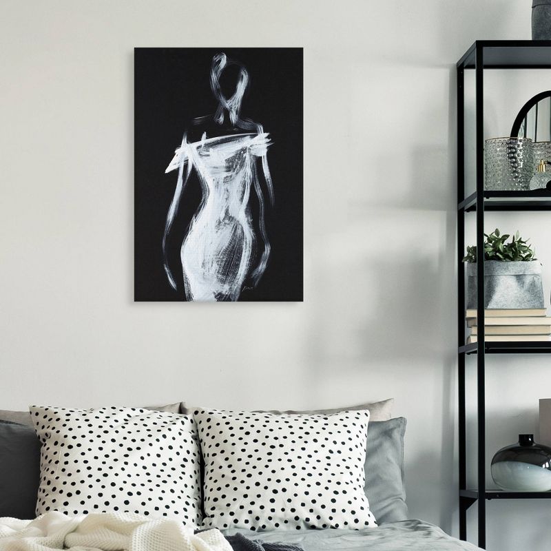 24" x 36" Fashion Silhouette by Shawn Mackey Unframed Wall Canvas - Masterpiece Art Gallery