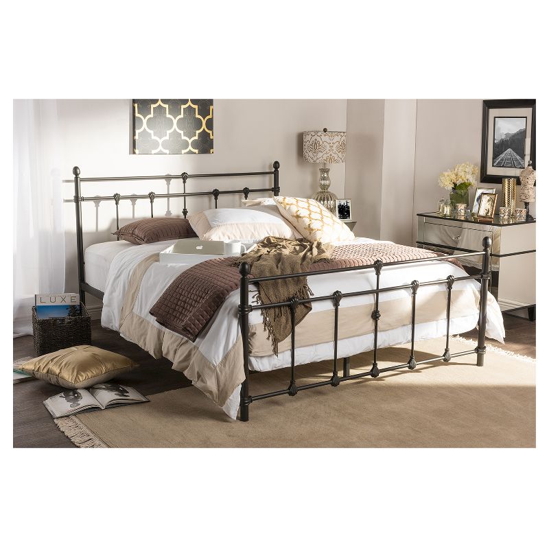 Queen Seville Linen Upholstered Bed Linen Coral - Skyline Furniture