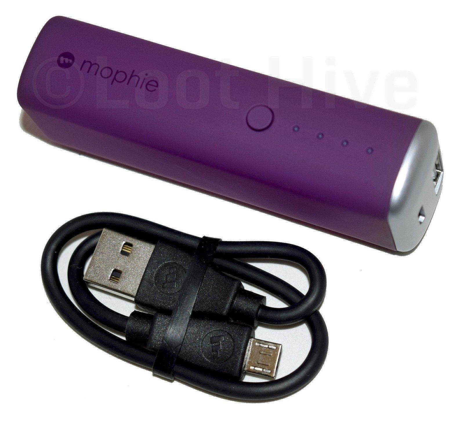 NEW ORIGINAL Mophie Power Reserve 1X Portable Battery PURPLE 2600mAh Charger USB