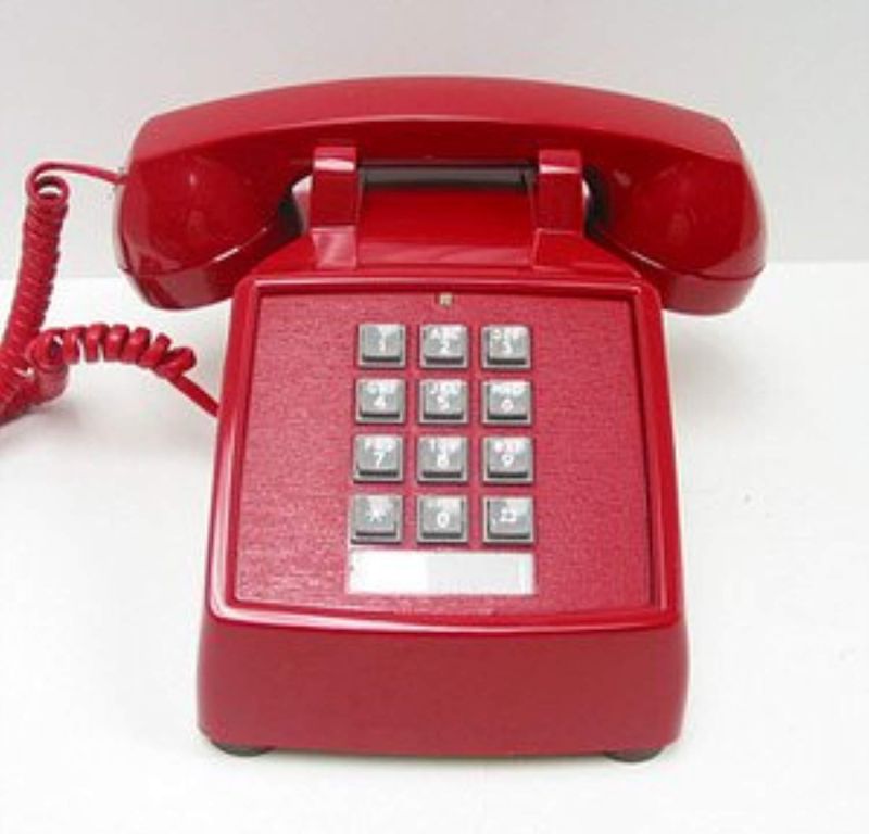 cortelco itt-2500-md-rd 250047-vba-20md desk valueline red