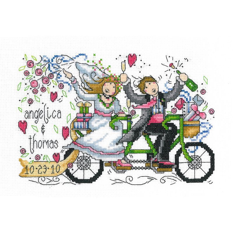 Imaginating Counted Cross Stitch Kit 8.75"X5.75"-Wedding Ride Wedding Record (14 Count)