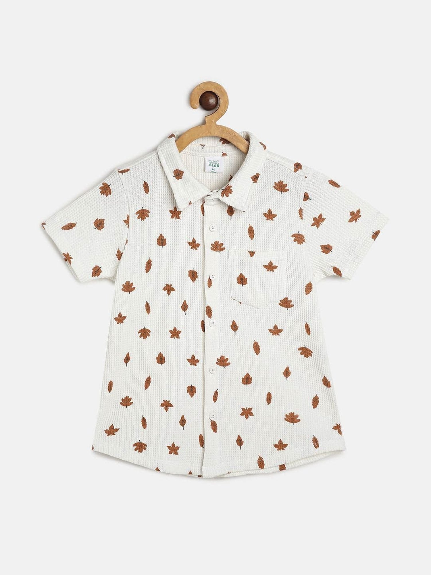 MINIKLUB Boys White Printed Shirt