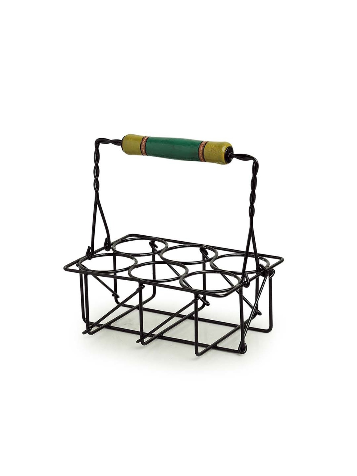 JCPL White & Red Ceramic Cup (0.18 L) - Set of 6