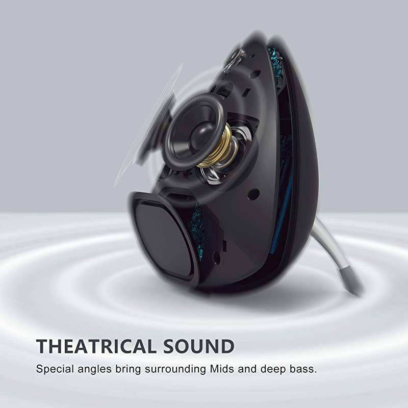 Home Wireless Bluetooth Speaker  30W Powered Speakers Wireless Stereo Pairing 10H Playtime 20 HiFi Surround Sound Luxurious Style for Home Bookshelf TV Desktop