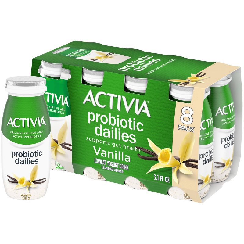 Activia Dailies Probiotic Vanilla Yogurt Drink - 8pk/3.1 fl oz Bottles