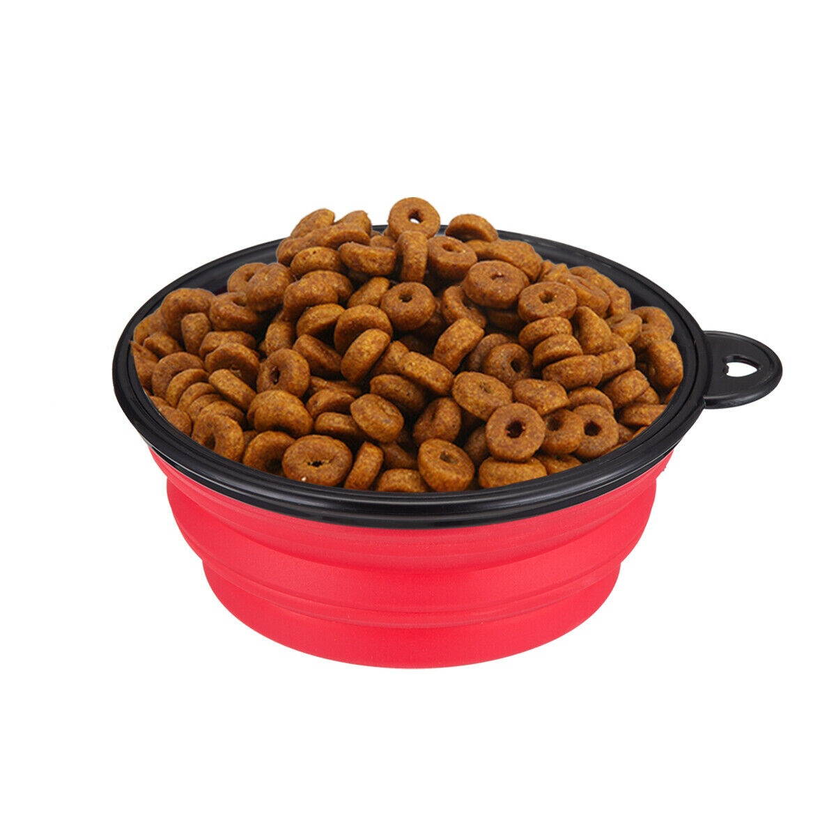 4x Portable Travel Collapsible Foldable Pet Dog Bowl for Food  Water Bowls Dish