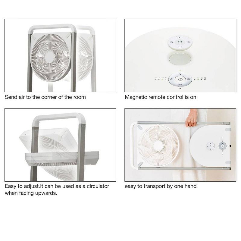Objecto F1 Foldable Fan White