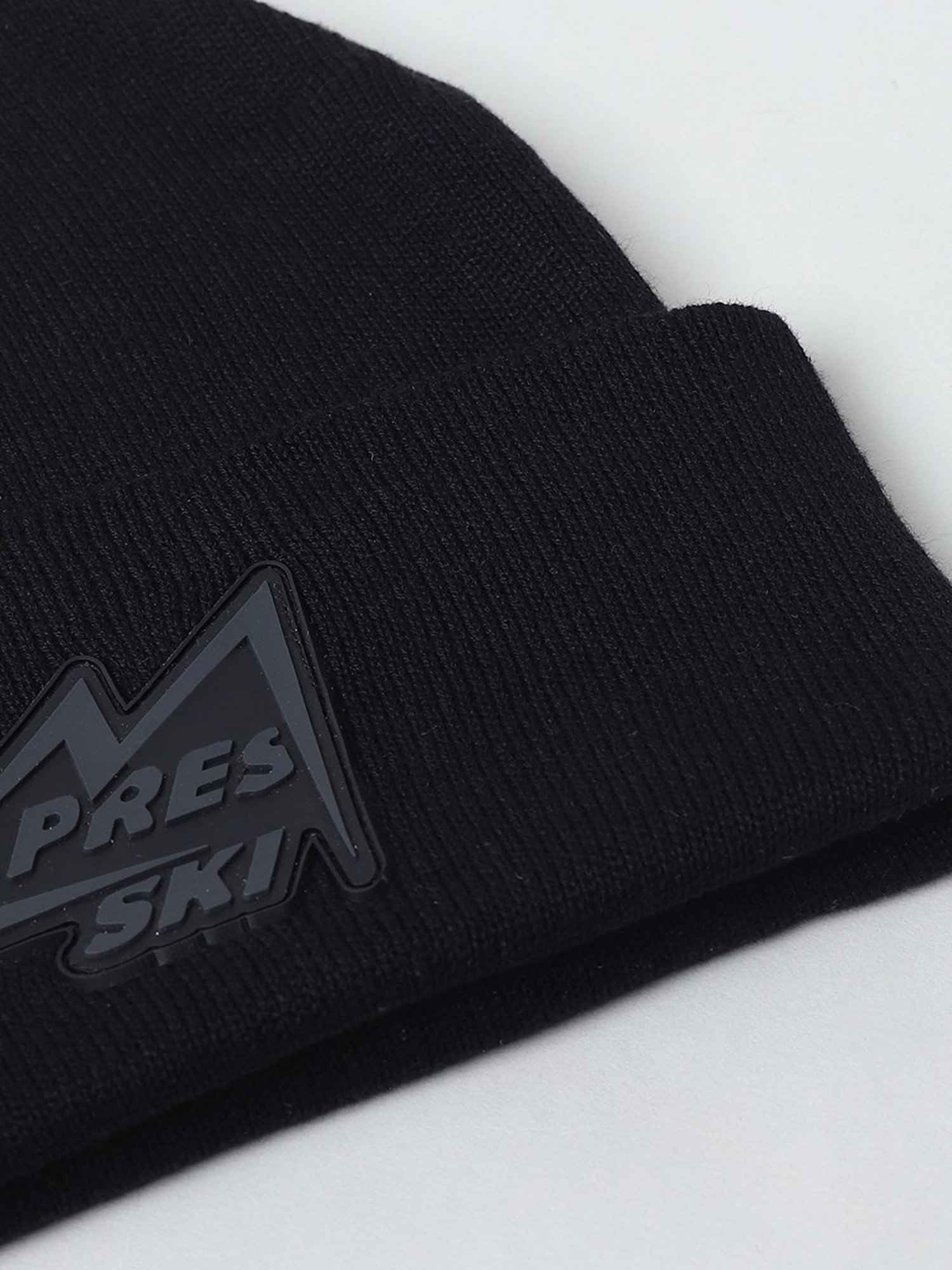 Peter England Black & Green Color Block Baseball Cap