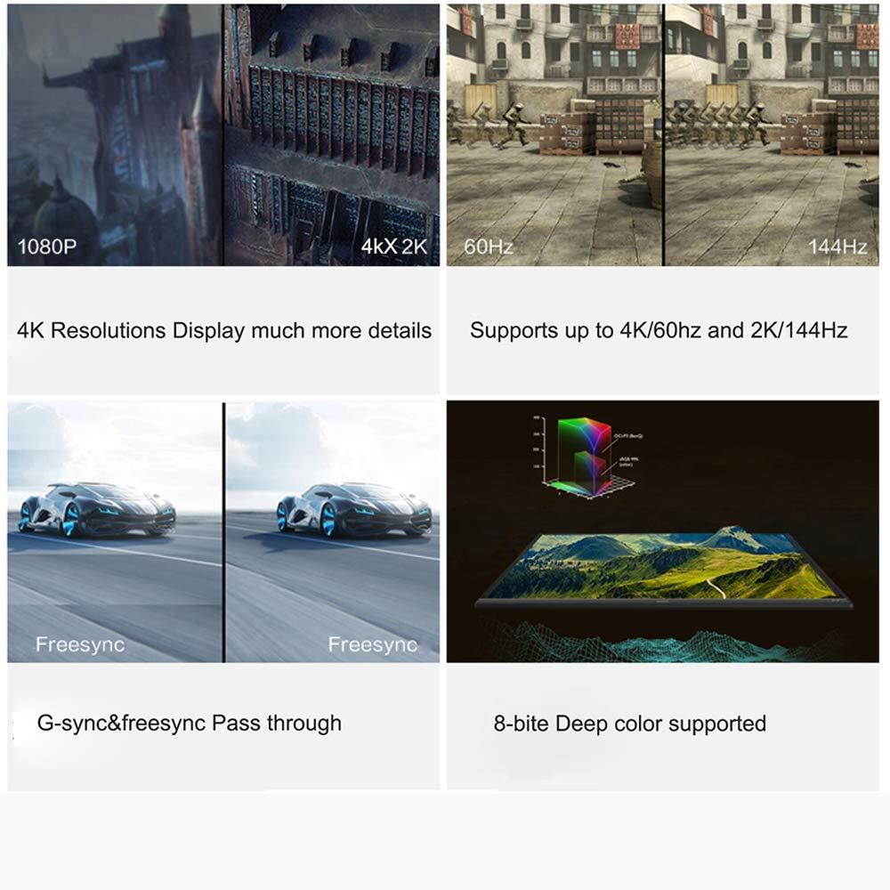 4K DisplayPort DP 1.2 Cable, BolAAzuL DisplayPort to DisplayPort Cord DP Male to DP Male Cable 4K/60 Hz 2K/144Hz with Latches