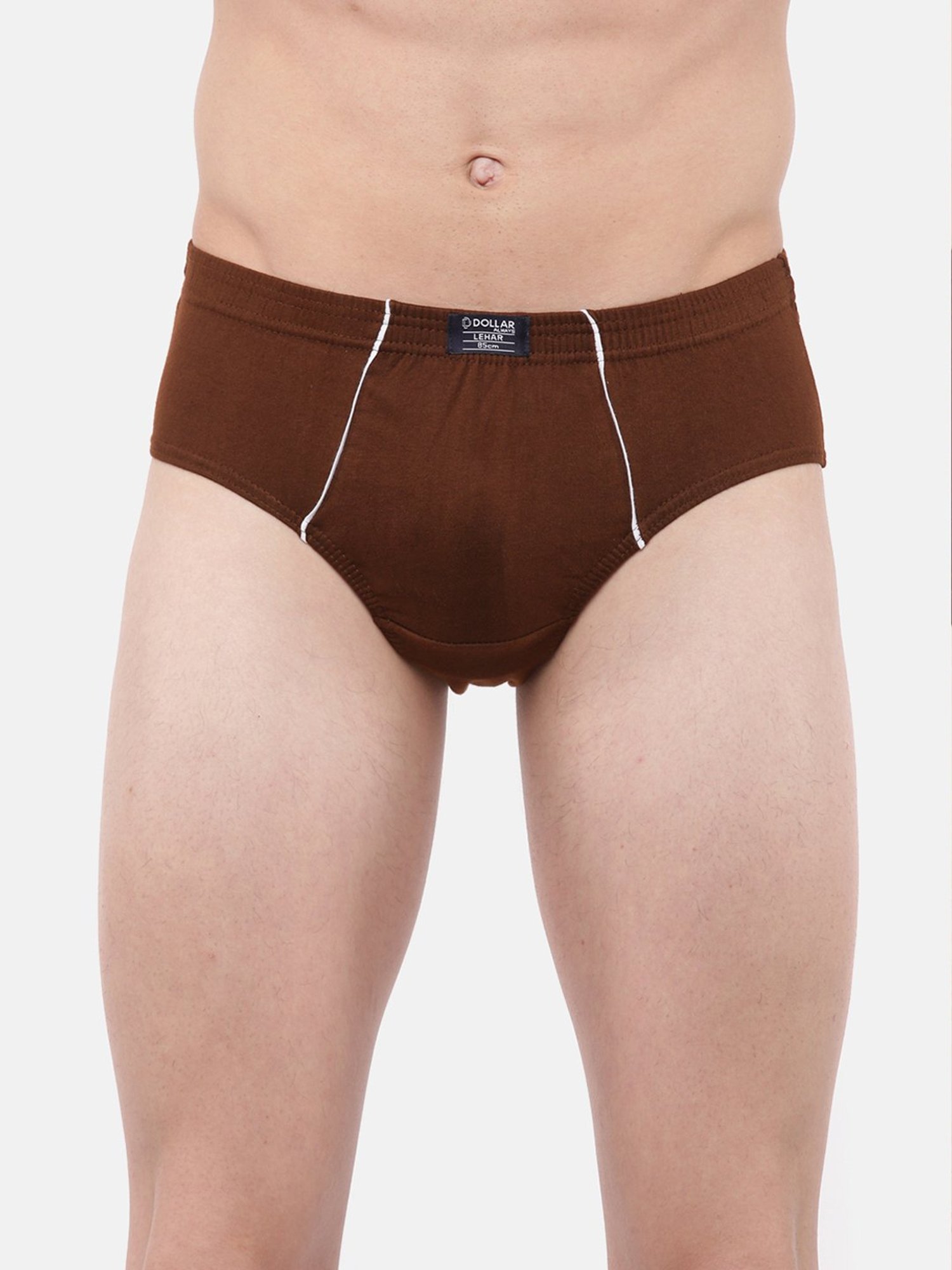 Dollar Lehar Multicolor Combed Cotton Briefs (Pack of 3)