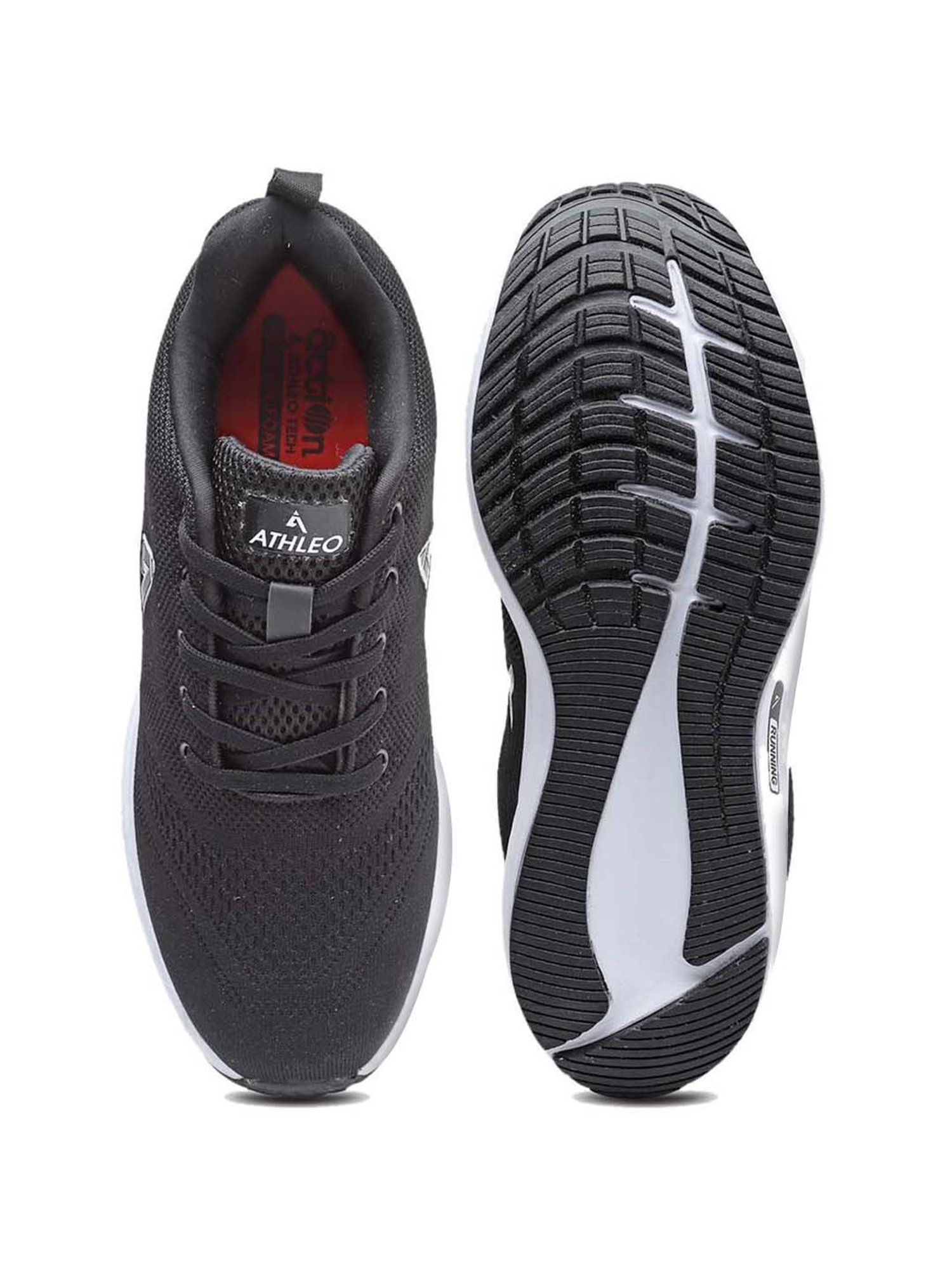 Action Men's Black Running Shoes