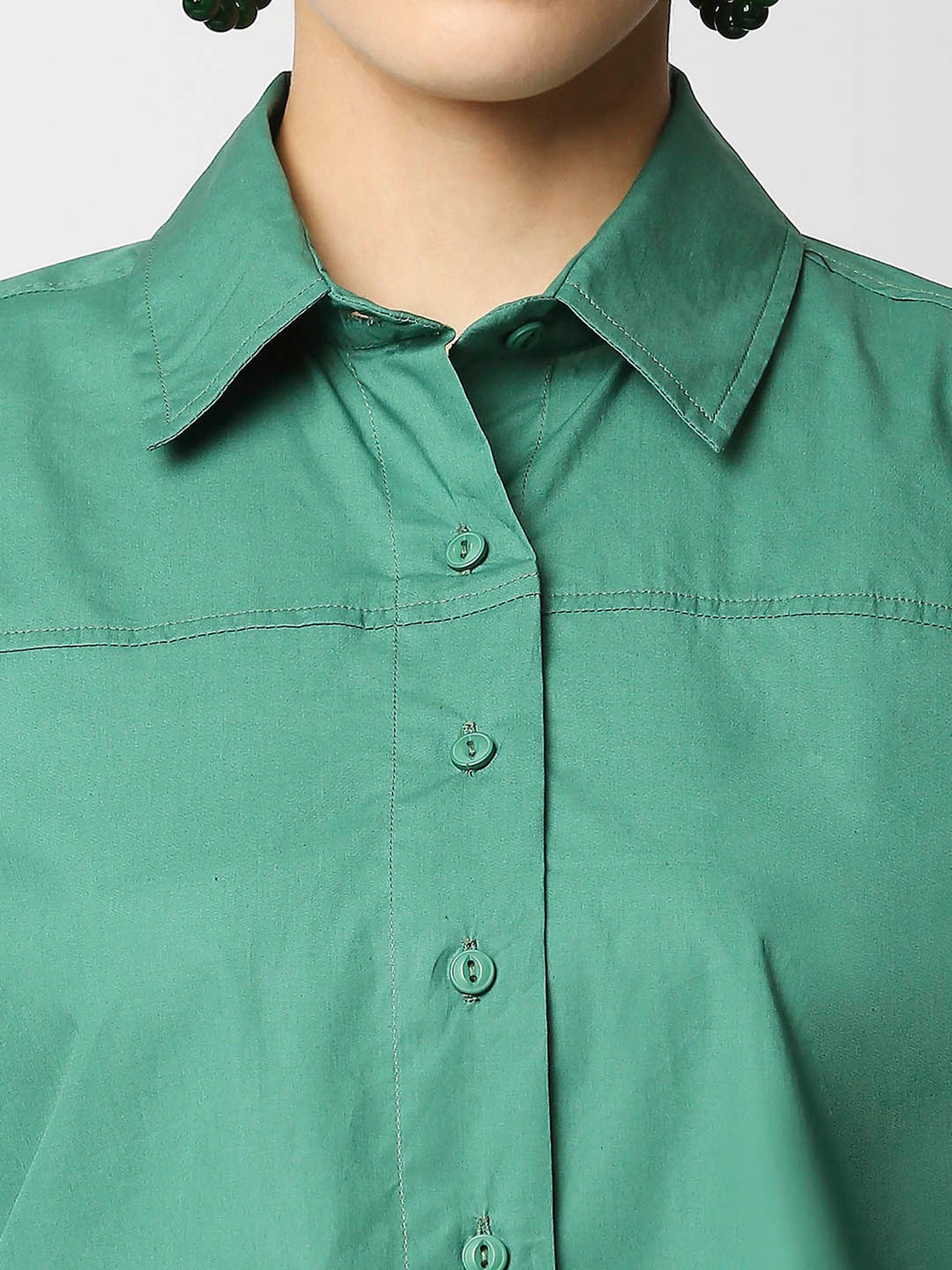 Remanika Green Regular Fit Shirt