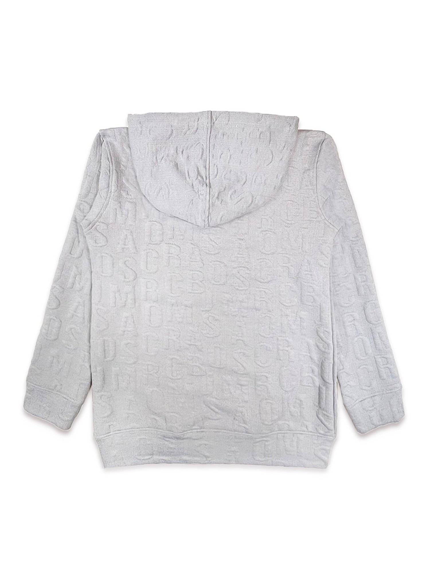 Cavio Kids Grey Solid Full Sleeves Sweatshirt