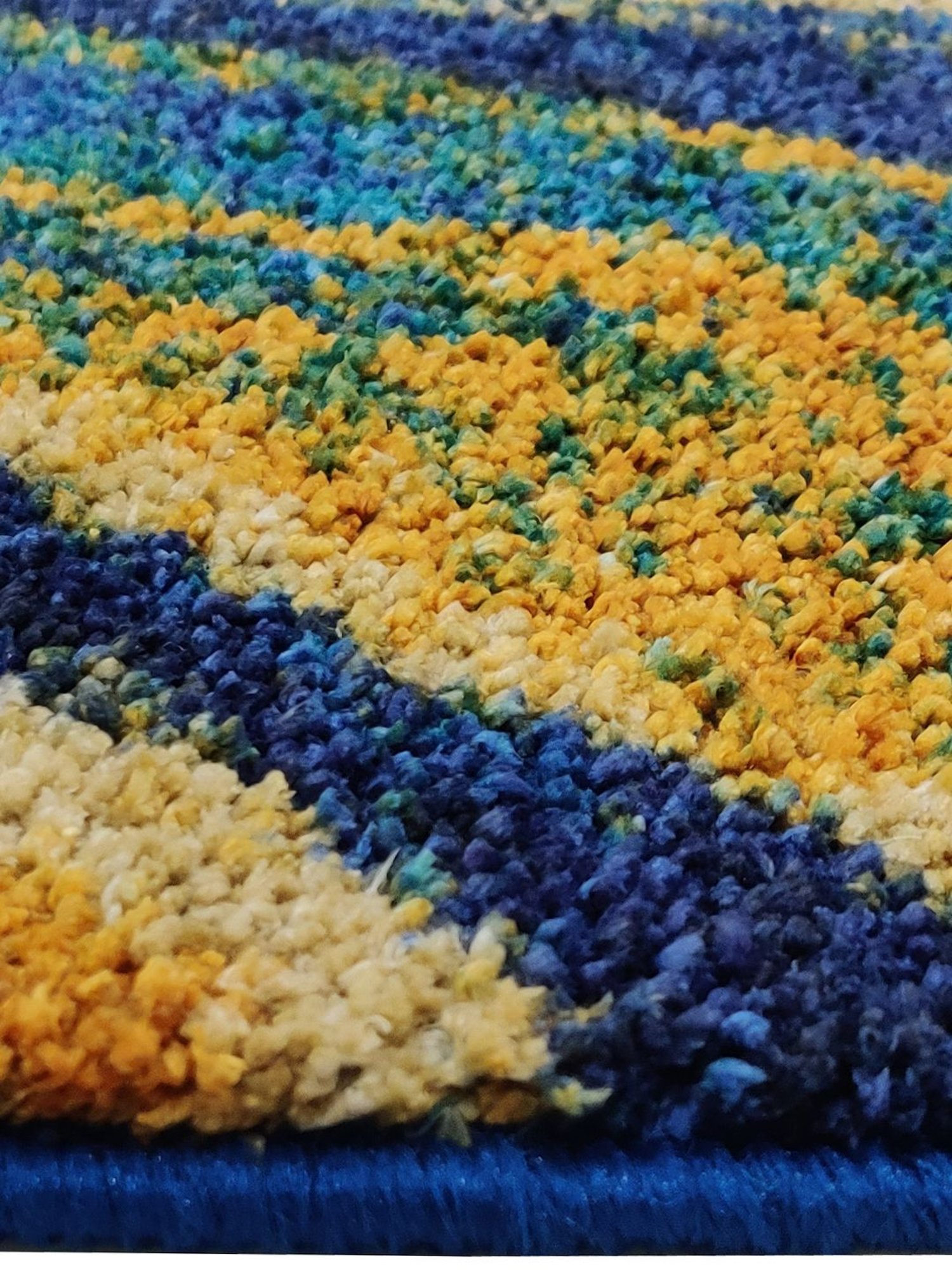 Bianca Multicolor Microfibre Non-Slip Rug