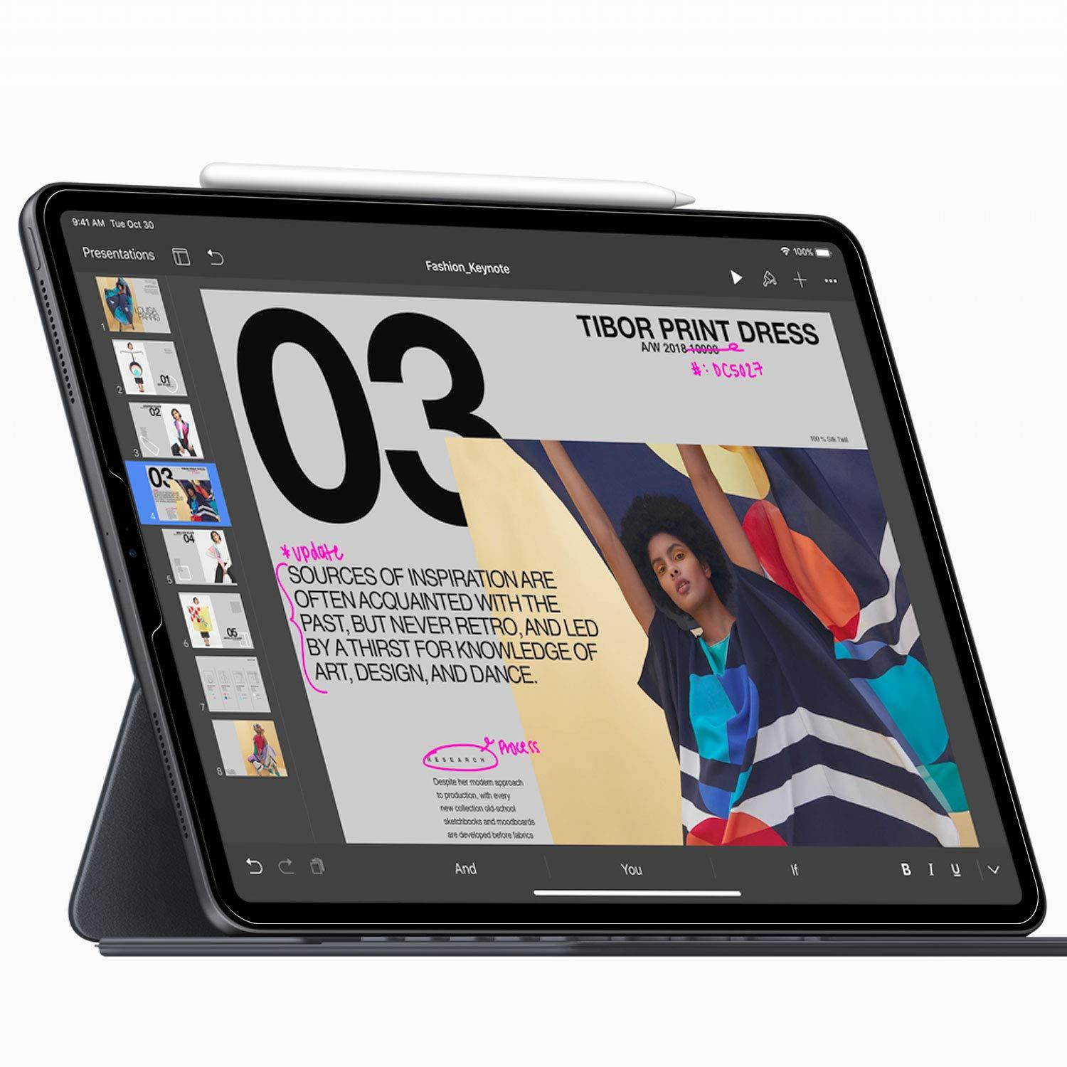 Cellet Screen Guard Compatible for iPad Pro 11-inch Premium Tempered Glass Screen Protector, Anti Scratch, HD Clarity, Case Friendly, face ID & Apple Pencil Compatible, Bubble Free 0.3mm(9H Hardness)