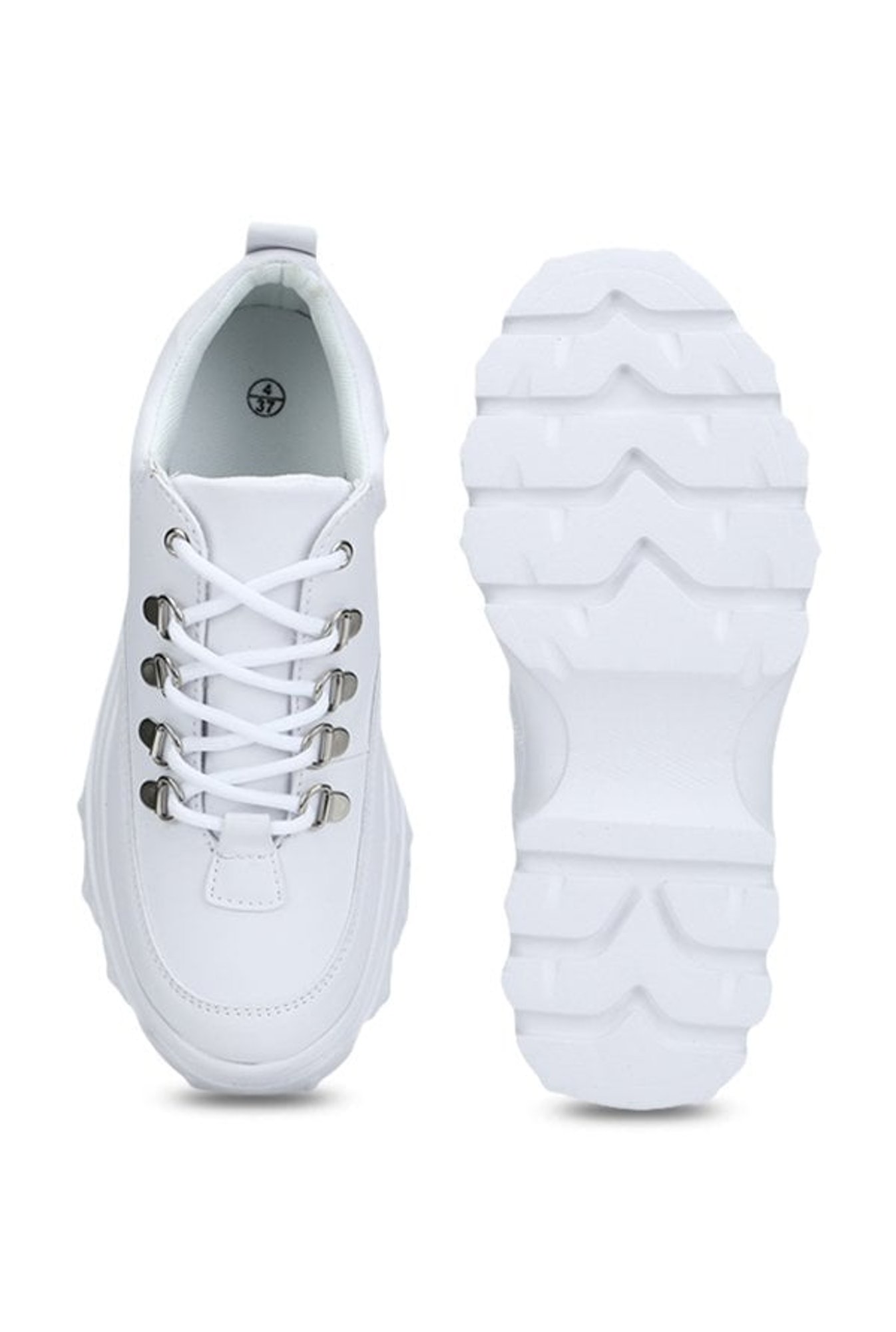 Truffle Collection White Casual Sneakers