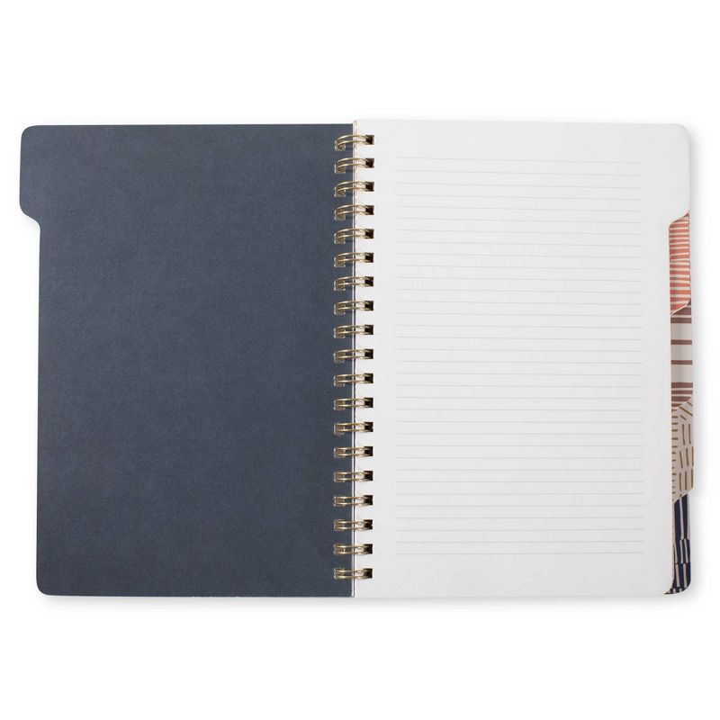 Spiral Notebook 5 Subject College Ruled Lines - Fringe