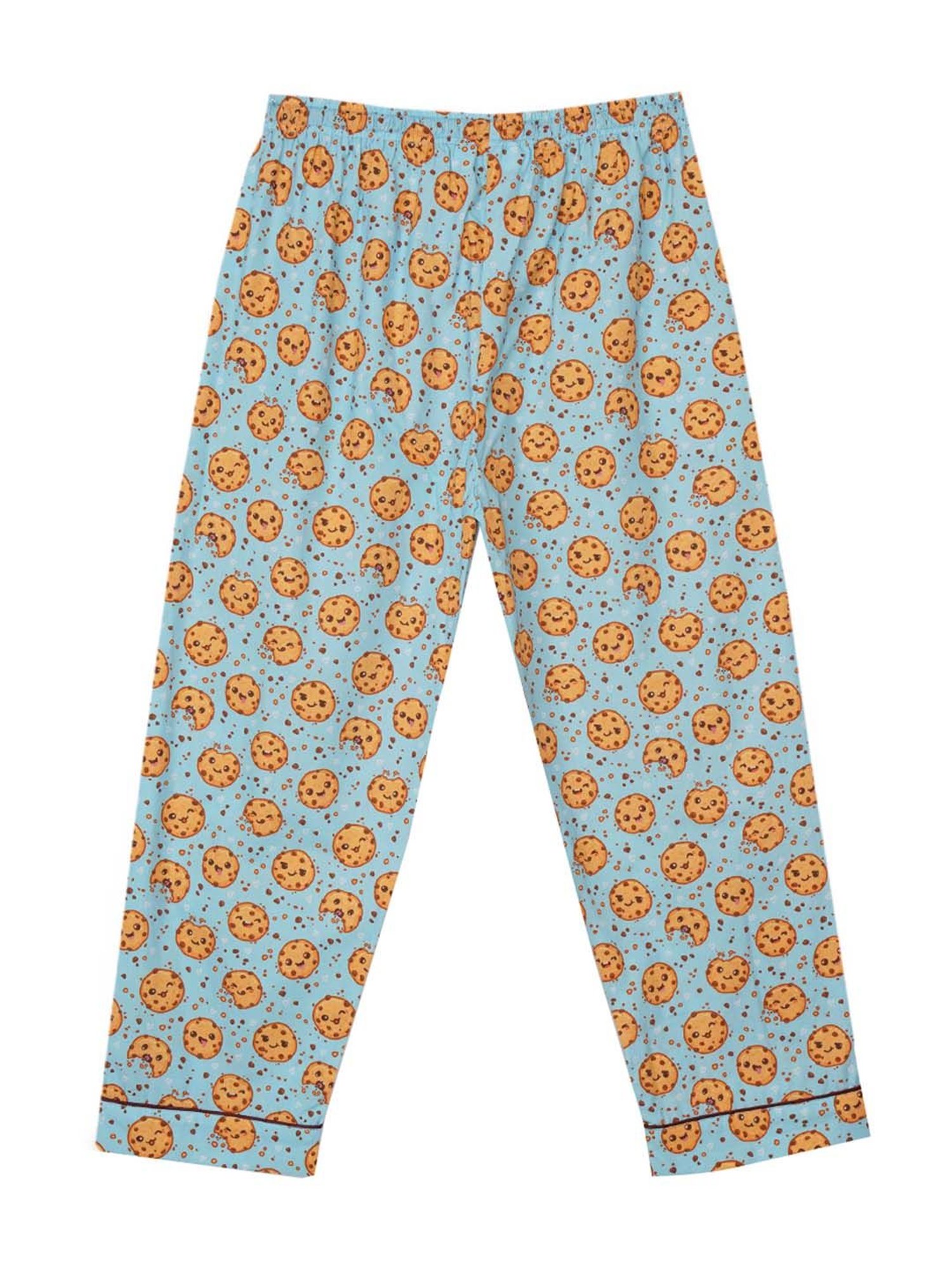 Fluffalump Boys Multicolor Cotton Printed Nightwear Top & Pants Set