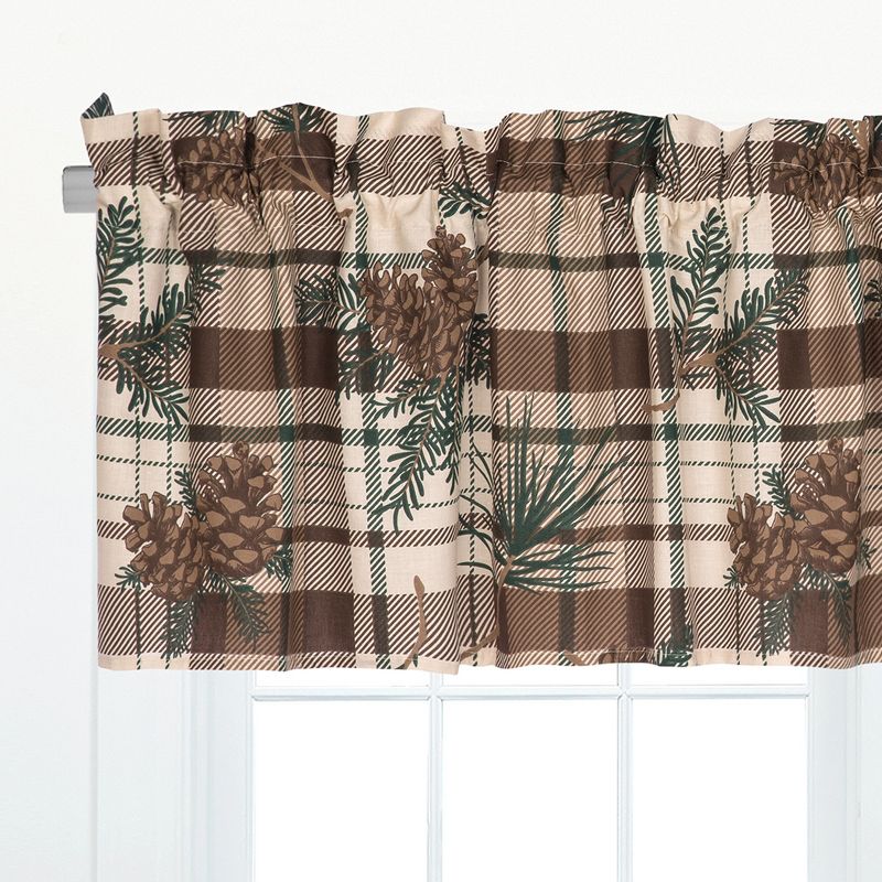 C&F Home Lookout Lodge Rustic Lodge Cotton Valance Window Treatment Set of 2