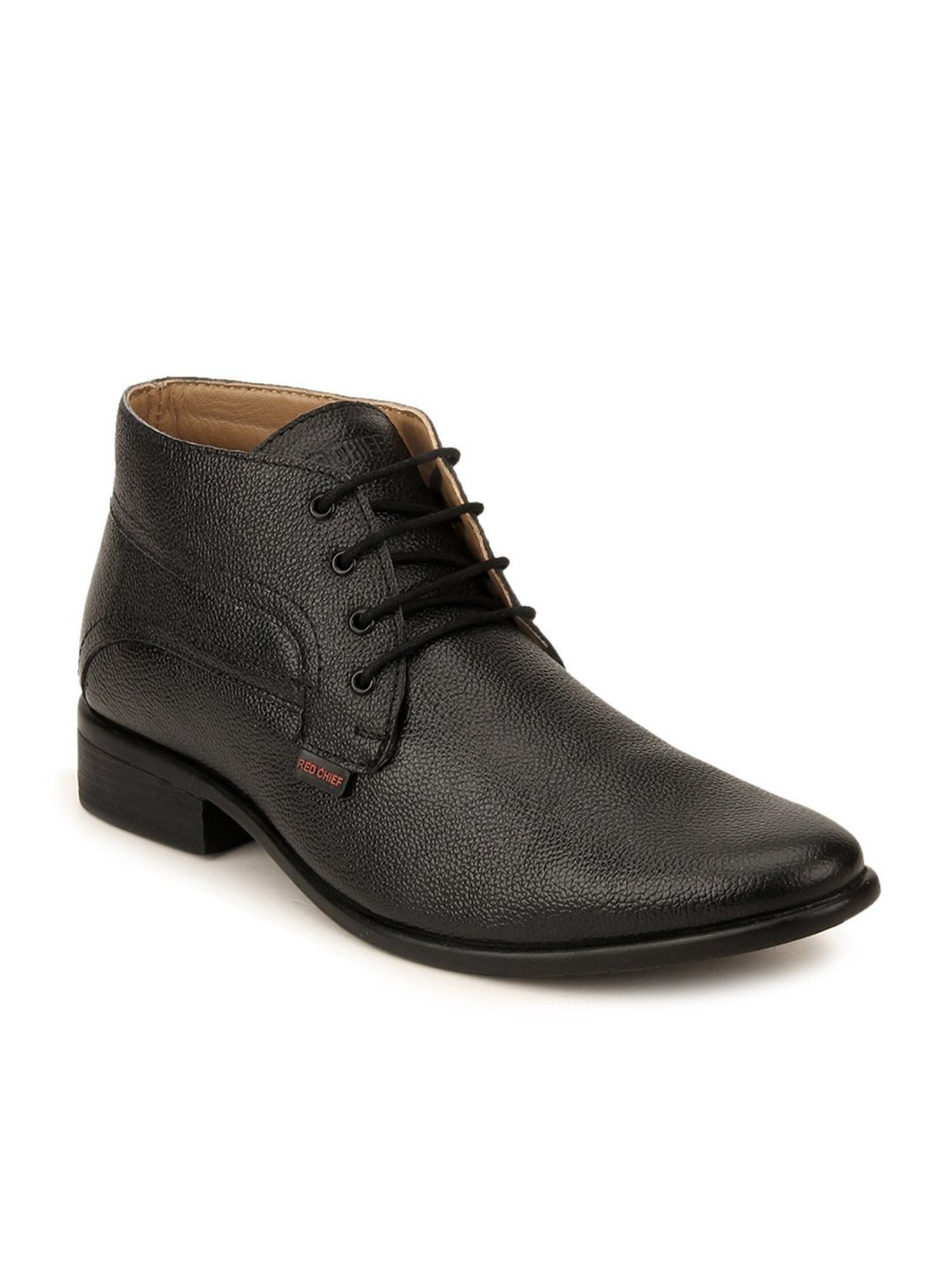 Red Chief Men's Black Derby Boots