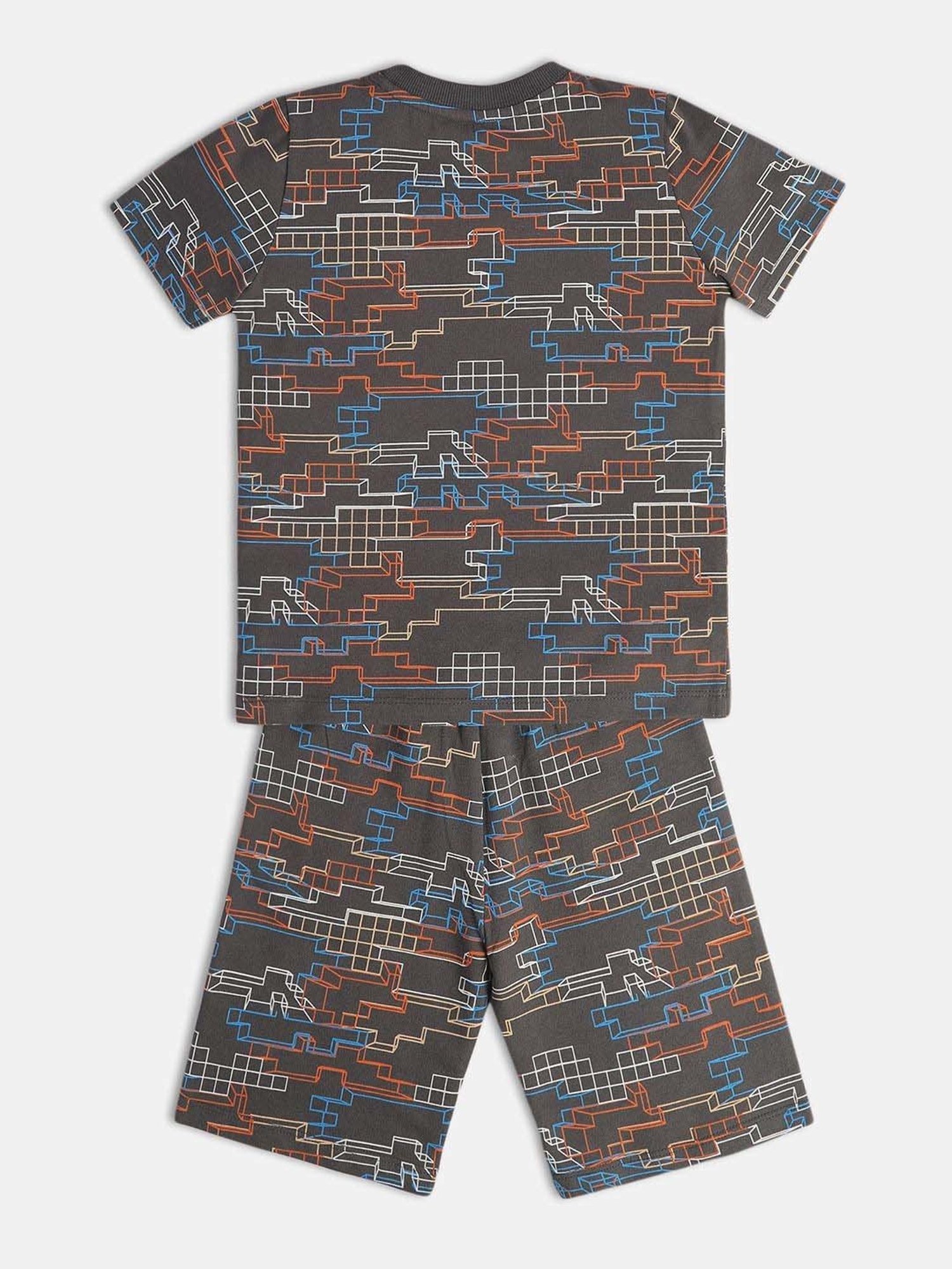 Nite Flite Boys Navy & Grey Born to Play Cricket Pyjama Set