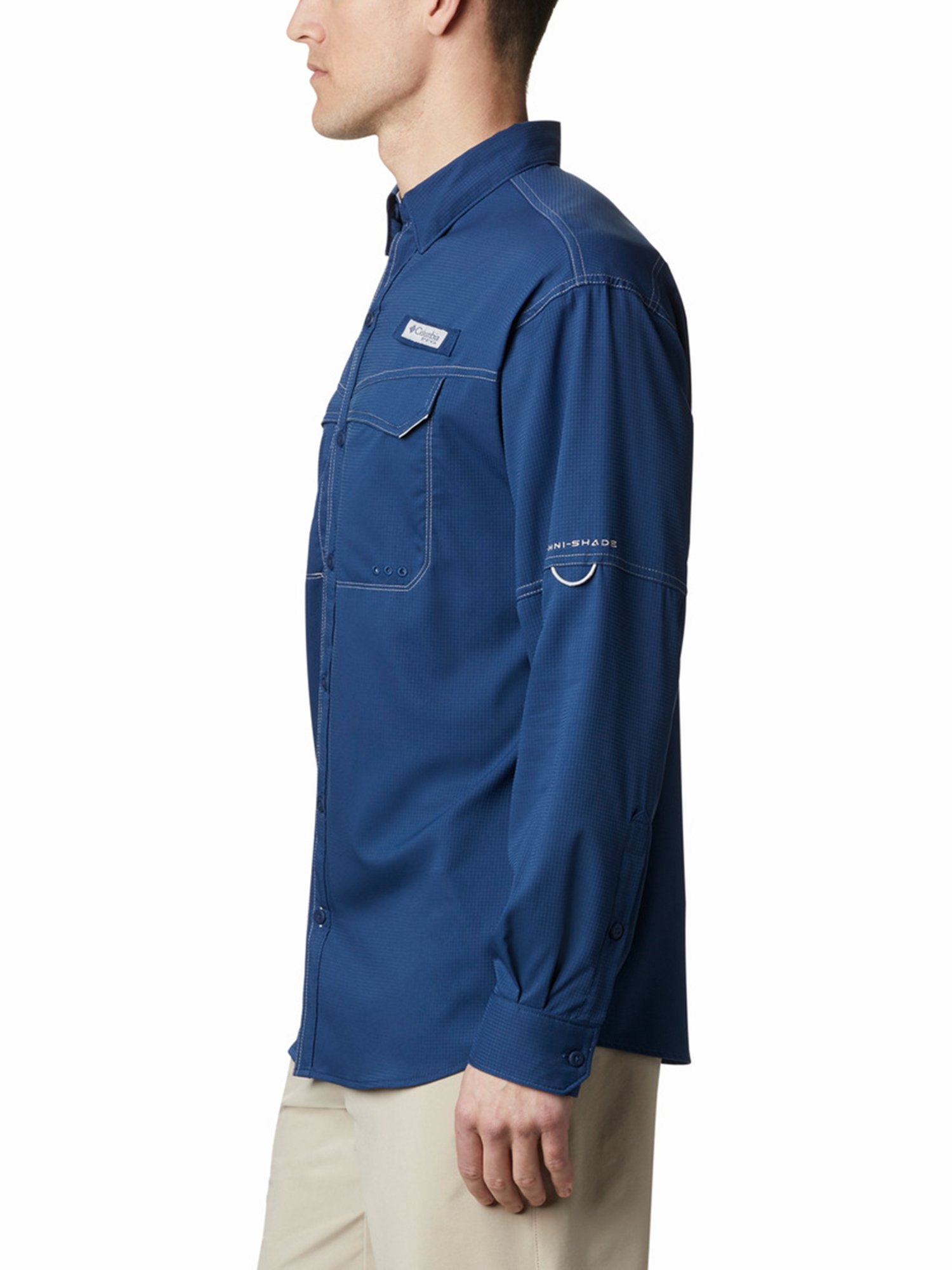 Columbia Blue Regular Fit Low Drag Offshore Shirt