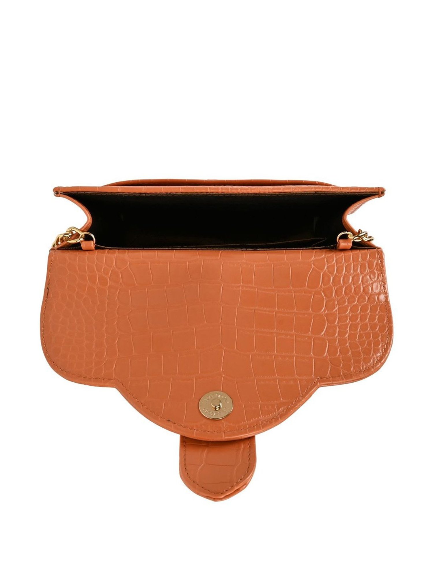 Favore Tan Solid Medium Satchels