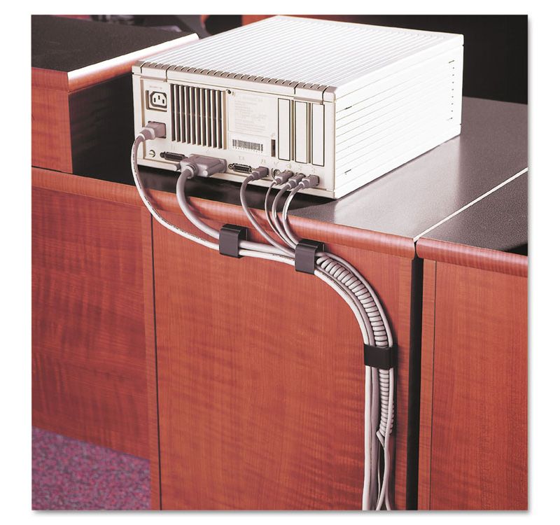 Cord Away Self-Adhesive Wire Clips Black 6/Pack 00204