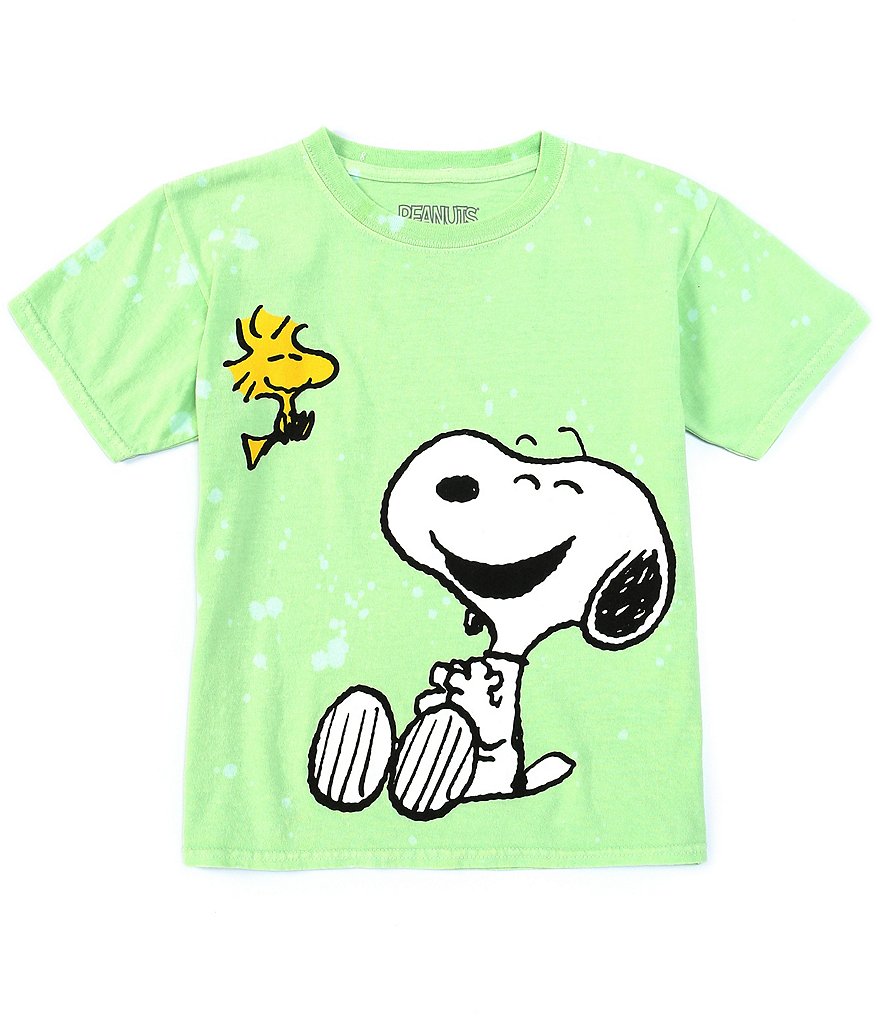 Peanuts Big Girls 7-16 Short-Sleeve Snoopy & Woodstock Graphic Tee