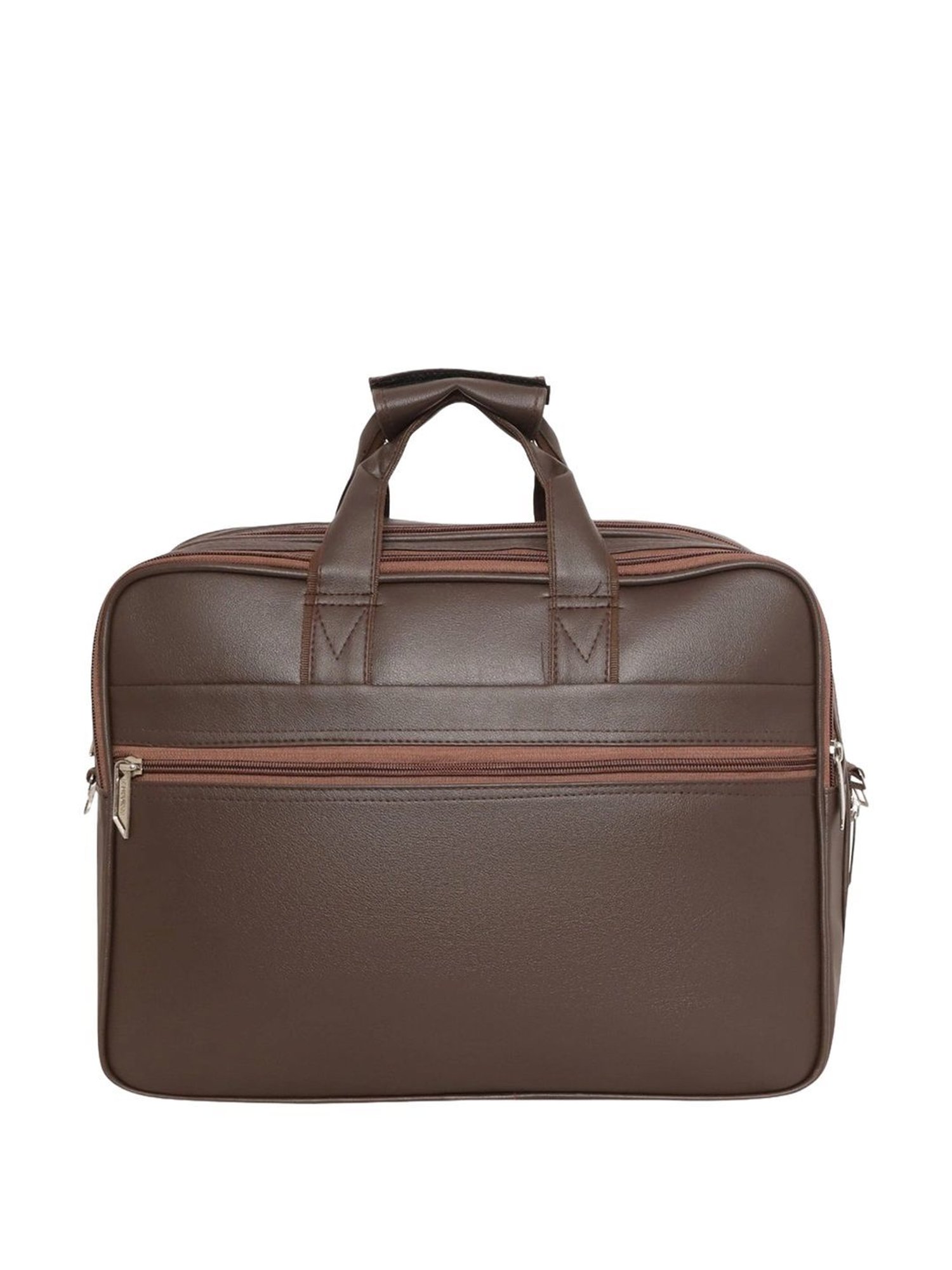 Priority Brown Synthetic Large Messenger Bag