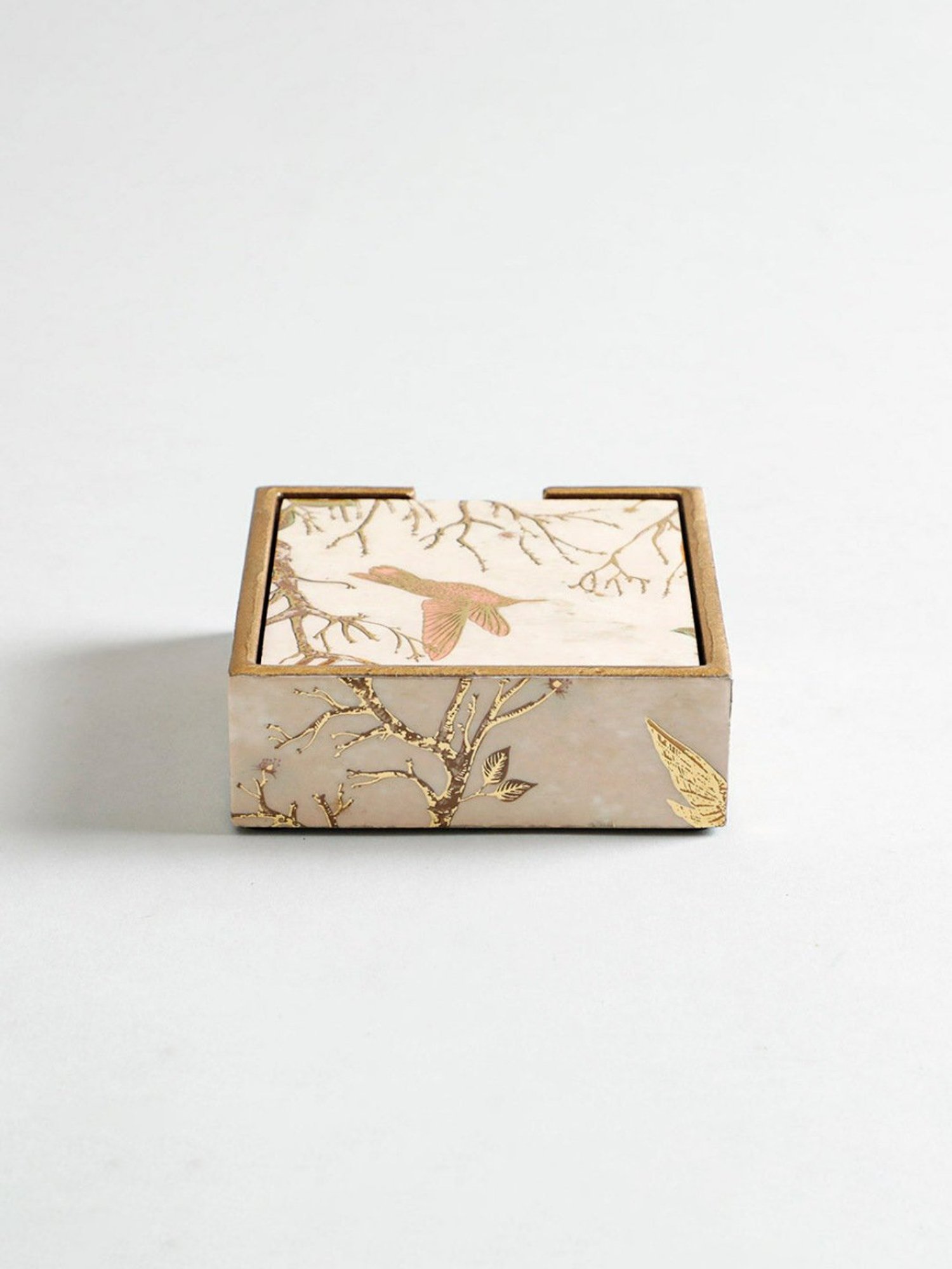 Home4U Keen Printed Multicolor MDF Coaster (6 Pcs)