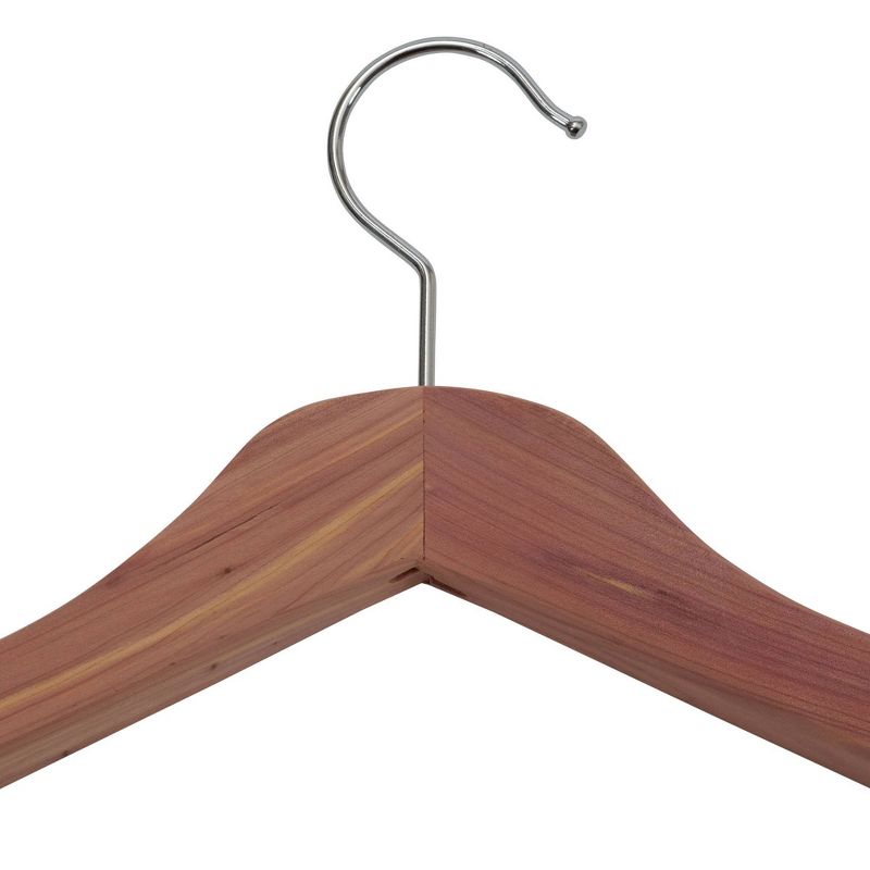 Household Essentials Cedar Coat Hanger Deluxe Fixed Bar
