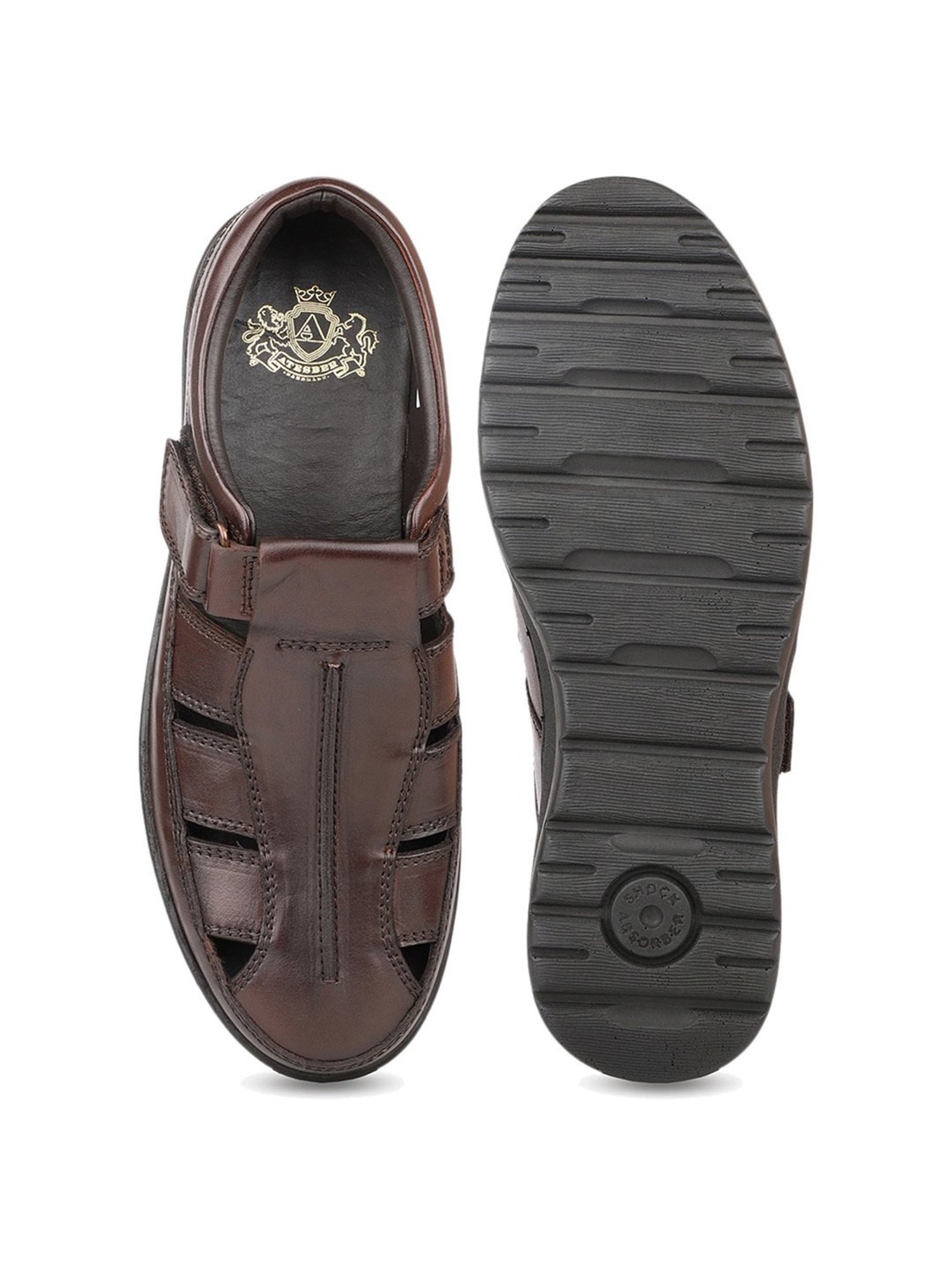 Atesber by Inc.5 Men's Brown Fisherman Sandals