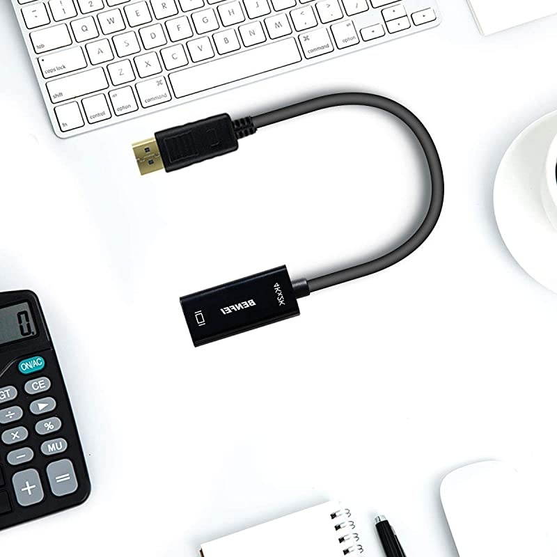 DisplayPort to HDMI,  Gold-Plated DP Display Port to HDMI Adapter (Male to Female) Compatible for Lenovo Dell HP and Other Brand