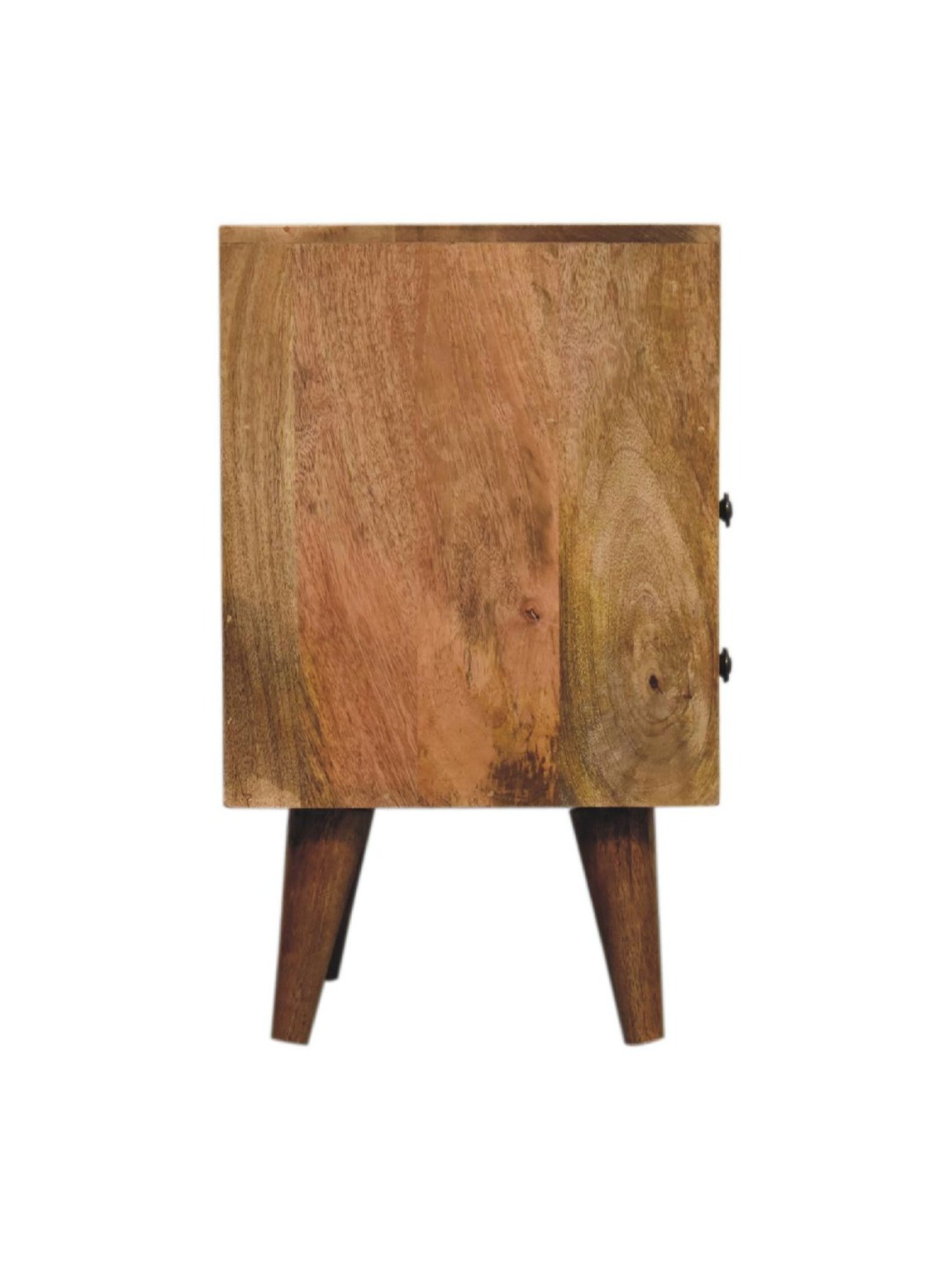 Artisan Furniture Brown Wood Mini Classic Oakish Bedside Table with Open Slot