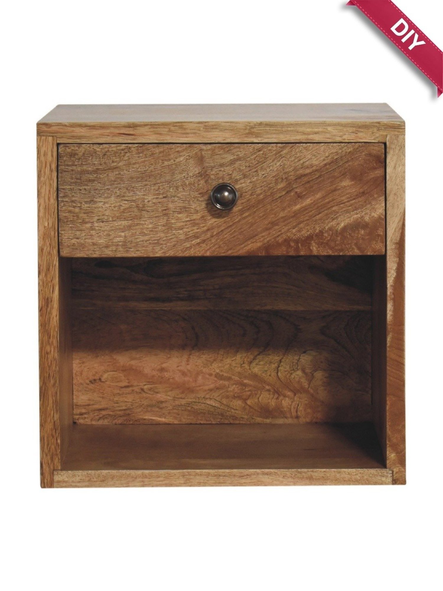 Sleepyhead Ally Teak Brown Sheesham Wood Bedside Table