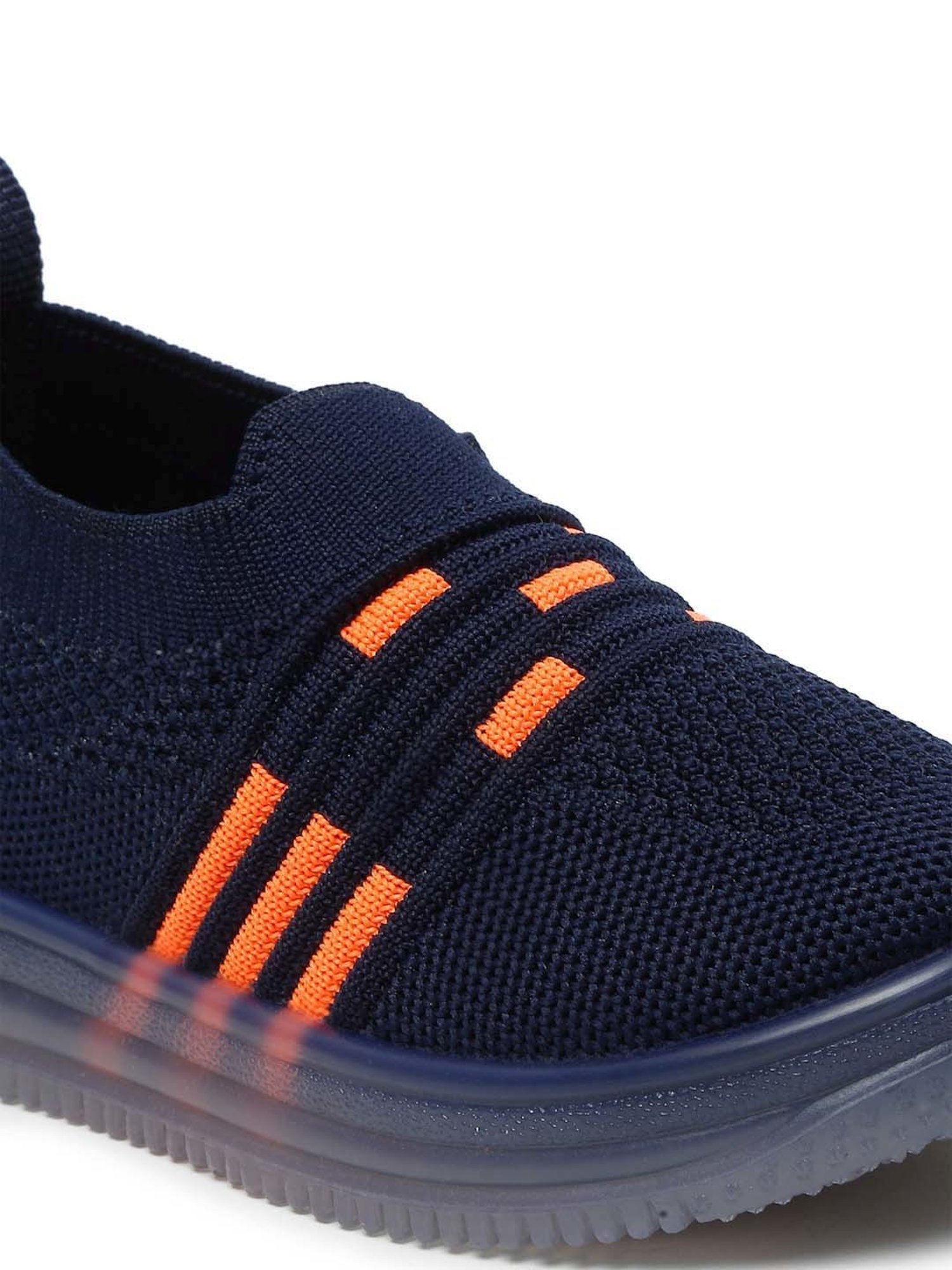 Tiny Bugs Kids Navy & Orange Casual Sneakers