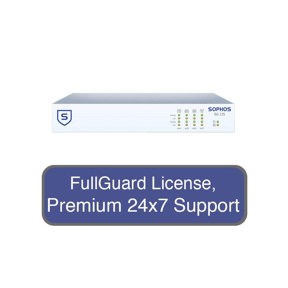 Sophos UTM SG 115w Wireless Appliance TotalProtect Bundle with 4 GE ports, FullGuard License, Premium 24x7 Support - 1 Year