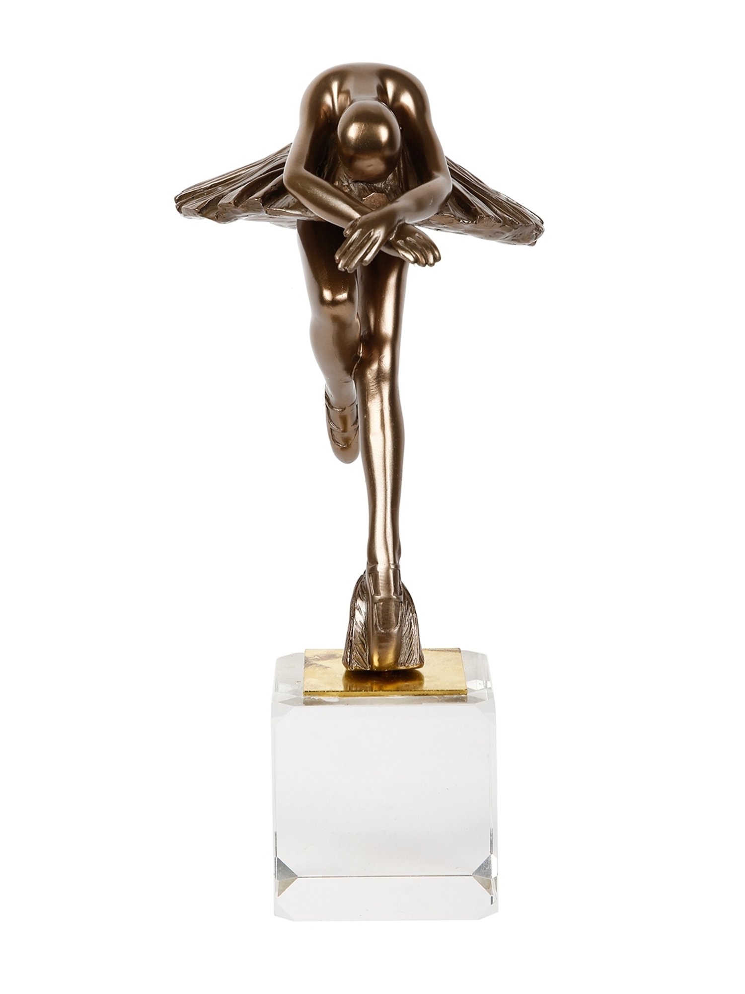 Tayhaa Copper Polyresin Dancing Ballerina - Set of 1