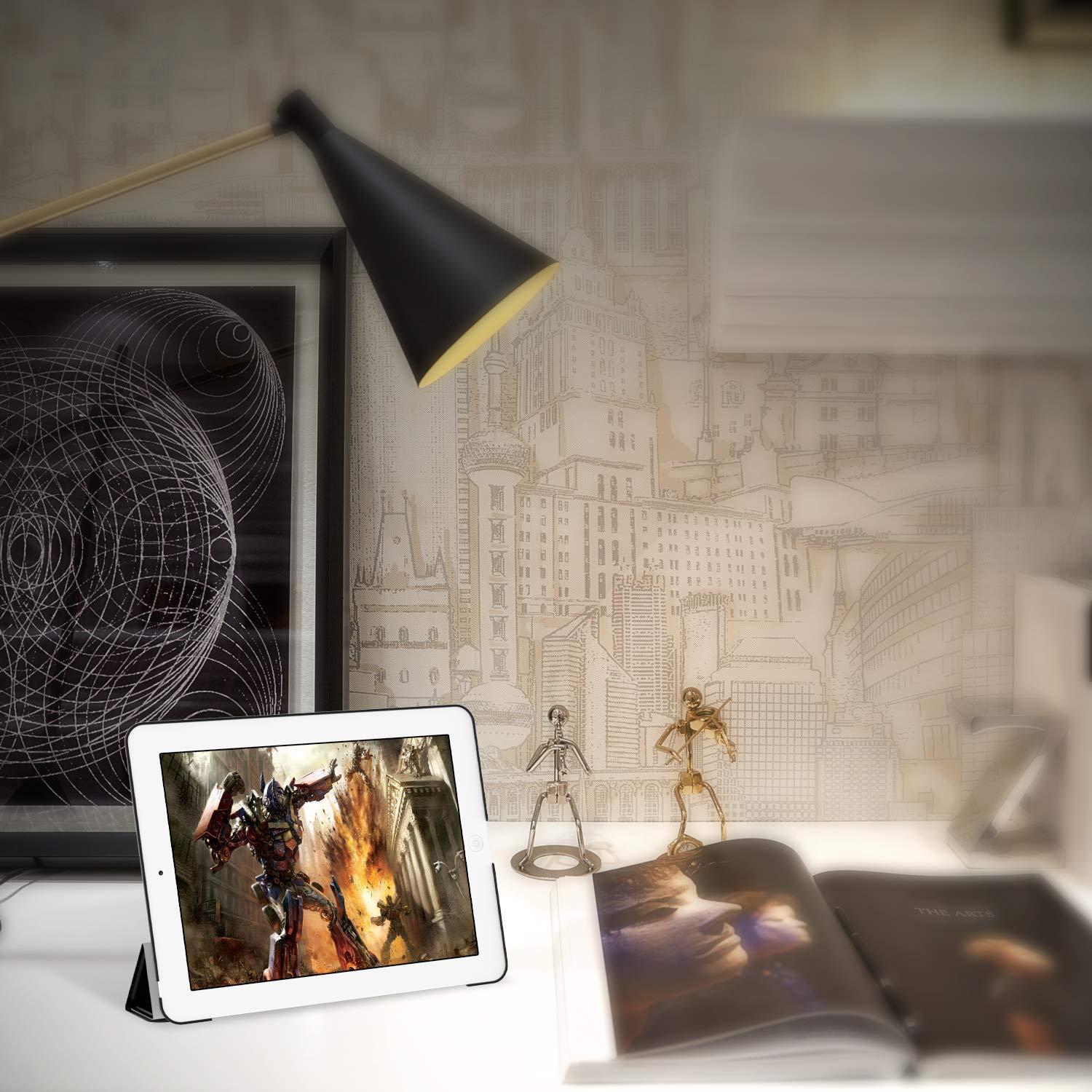 jetech case for apple ipad 2 3 4 (old model) smart cover with auto sleep/wake (black)