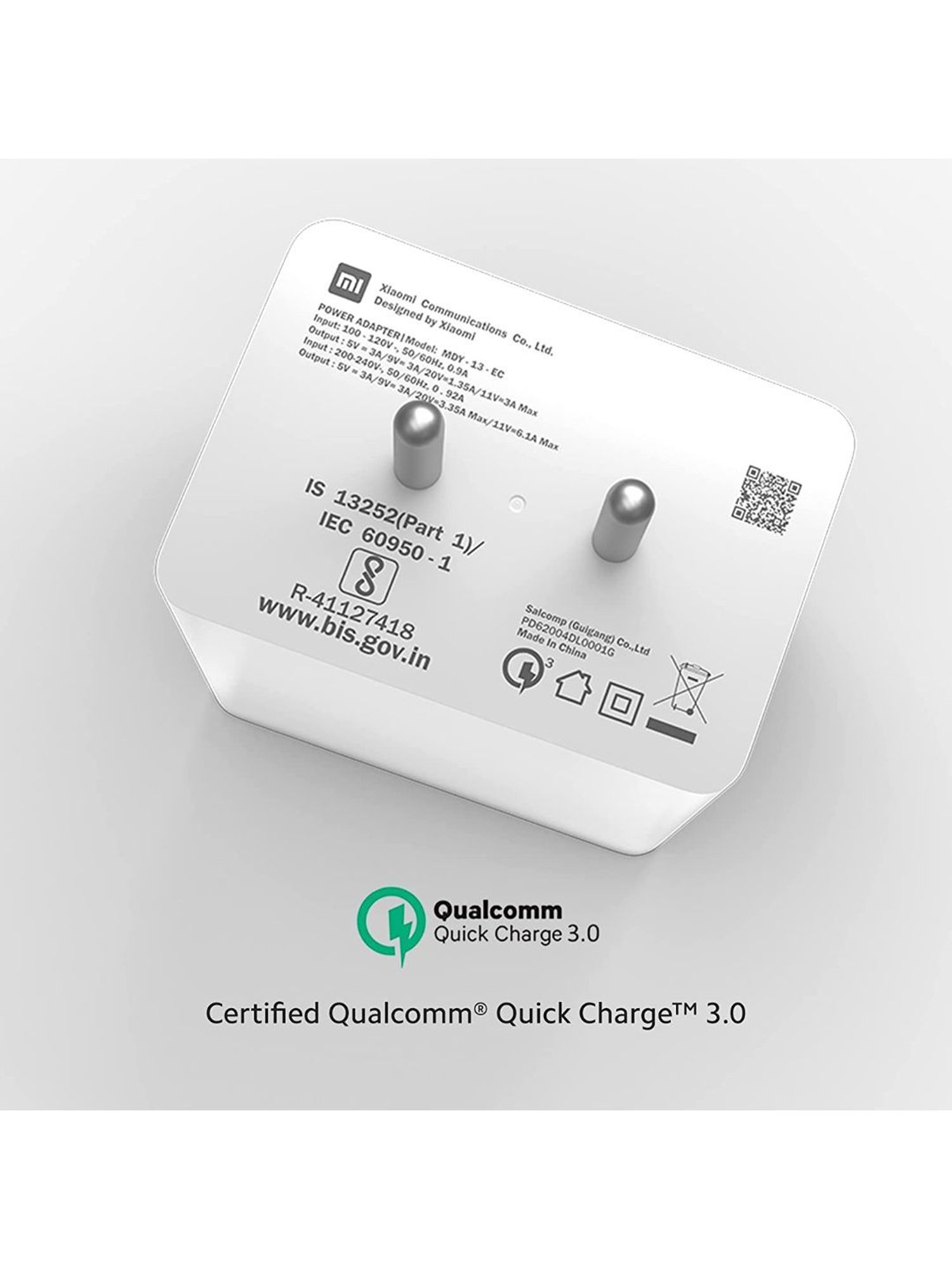 Mi 67W SonicCharge 3.0 Charger Combo, Superfast 6A Type C Cable (White)