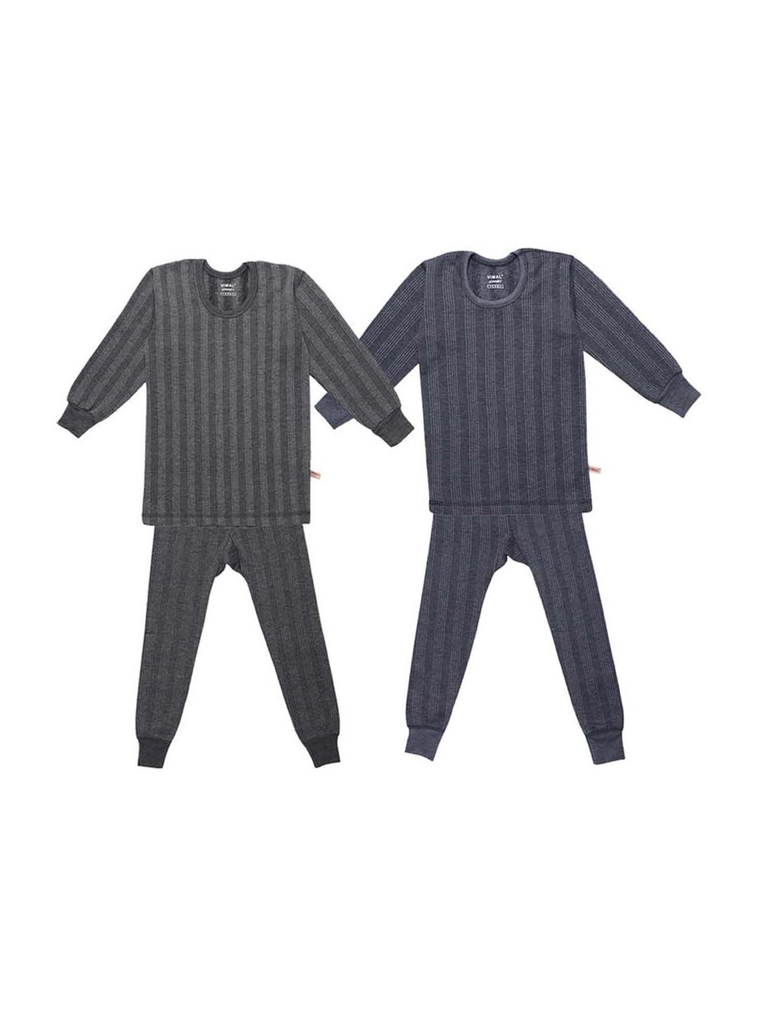 Vimal Jonney Kids Multicolor Regular Fit Thermal Set - Pack of 2