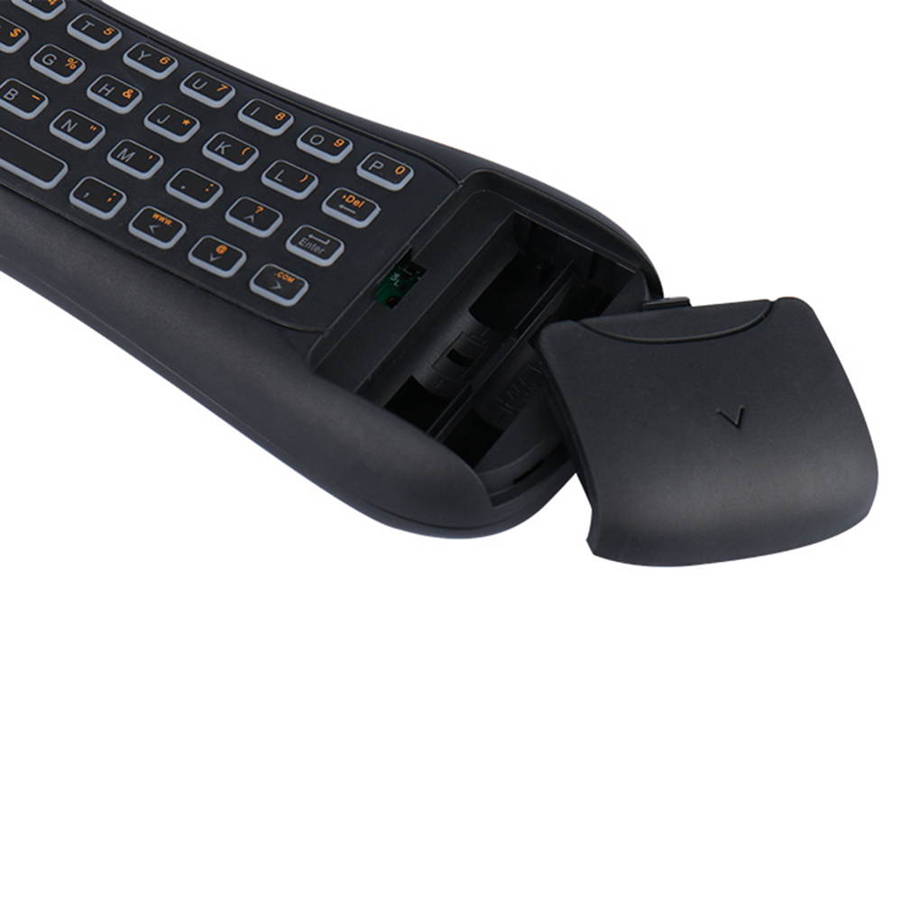 2017 Portable Mini 2.4G Wireless Air Fly Mouse Keyboard Infrared Remote Control with USB Receiver LED Backlit for Desktop Laptop