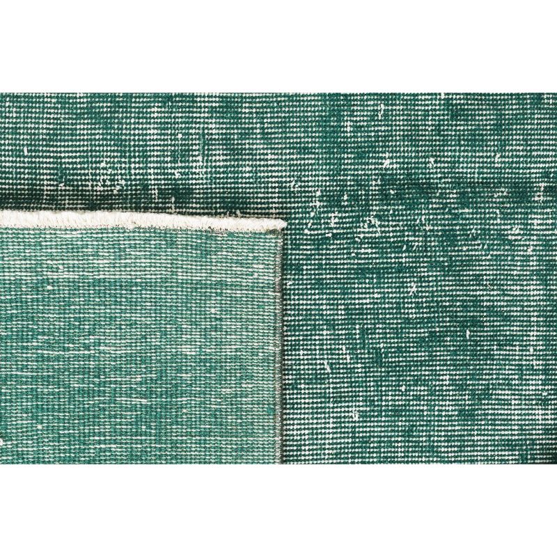 4'7"x12'3" Vintage One-of-a-Kind Bui Rug Green - Revival Rugs