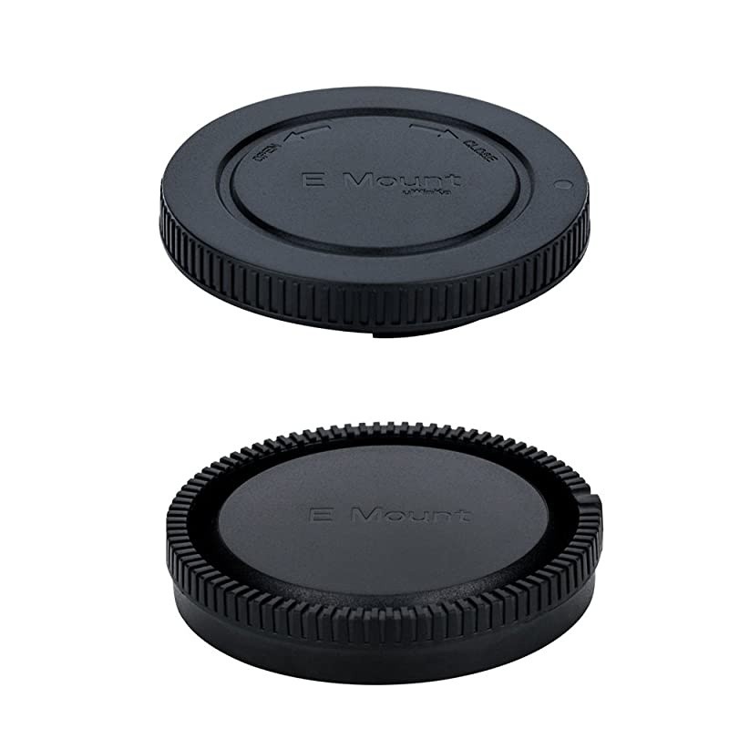 Cap and Rear Lens Cap Kit for Sony Alpha Series and NEX Series EMount Camera Lens for Sony A7C A7 A7II A7III A7S A7SII A7SIII A7R A7RII A7RIII A7RIV A6600 A6500 A6400 A6300 A6100 A6000 A5100
